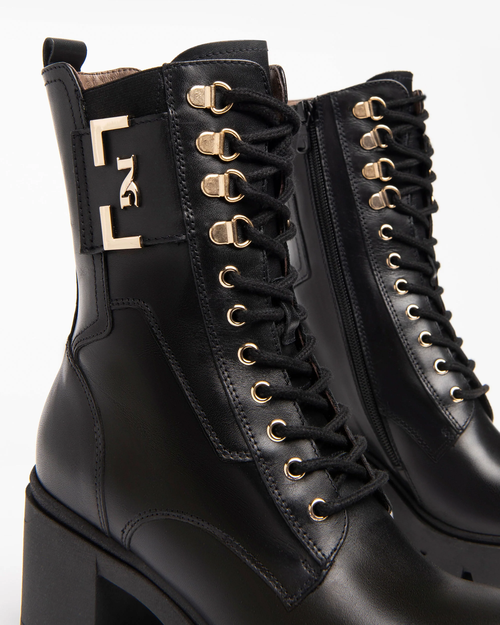 Women’s Leather Combat Boots - Image 4