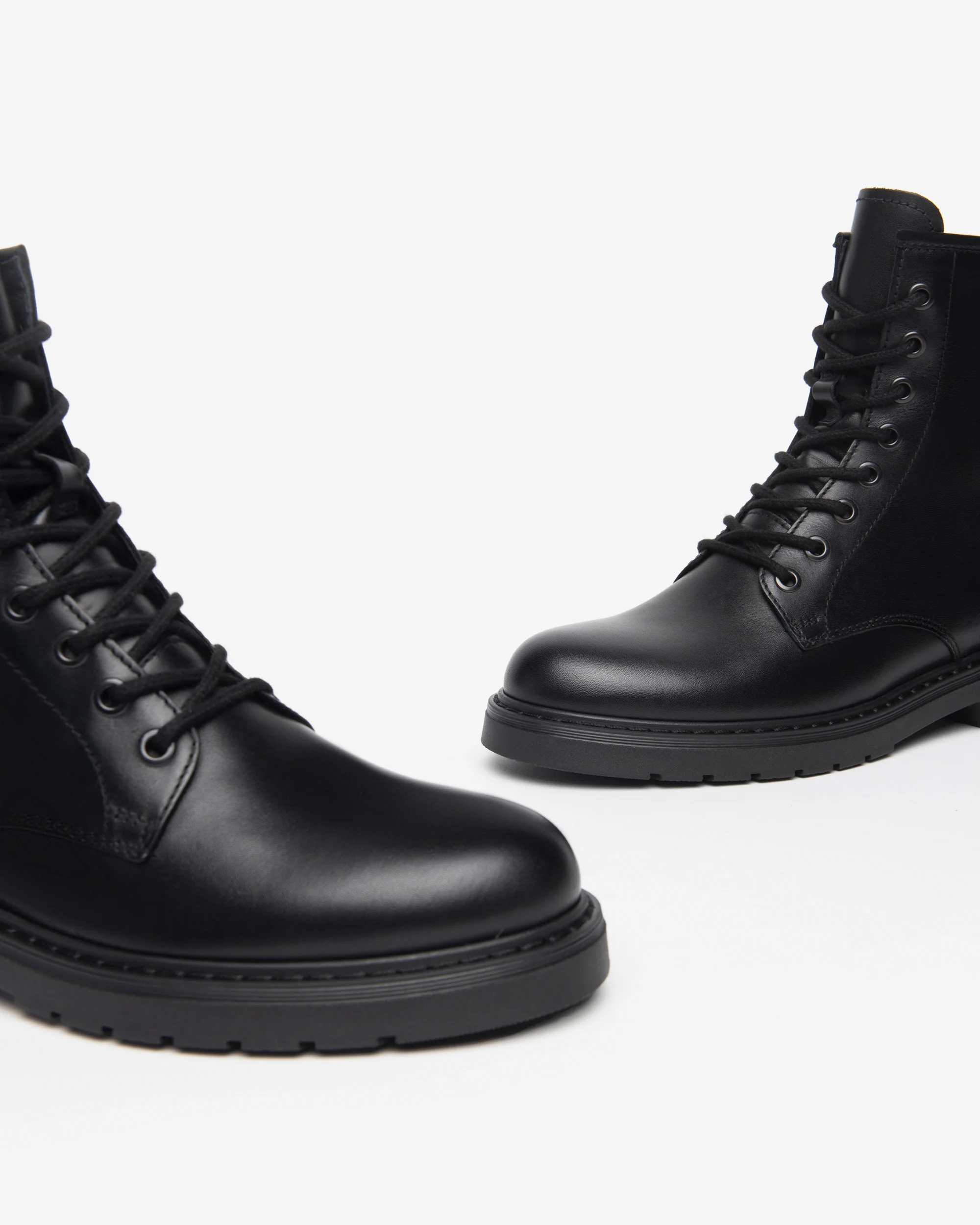 Women’s Leather Combat Boots - Image 3