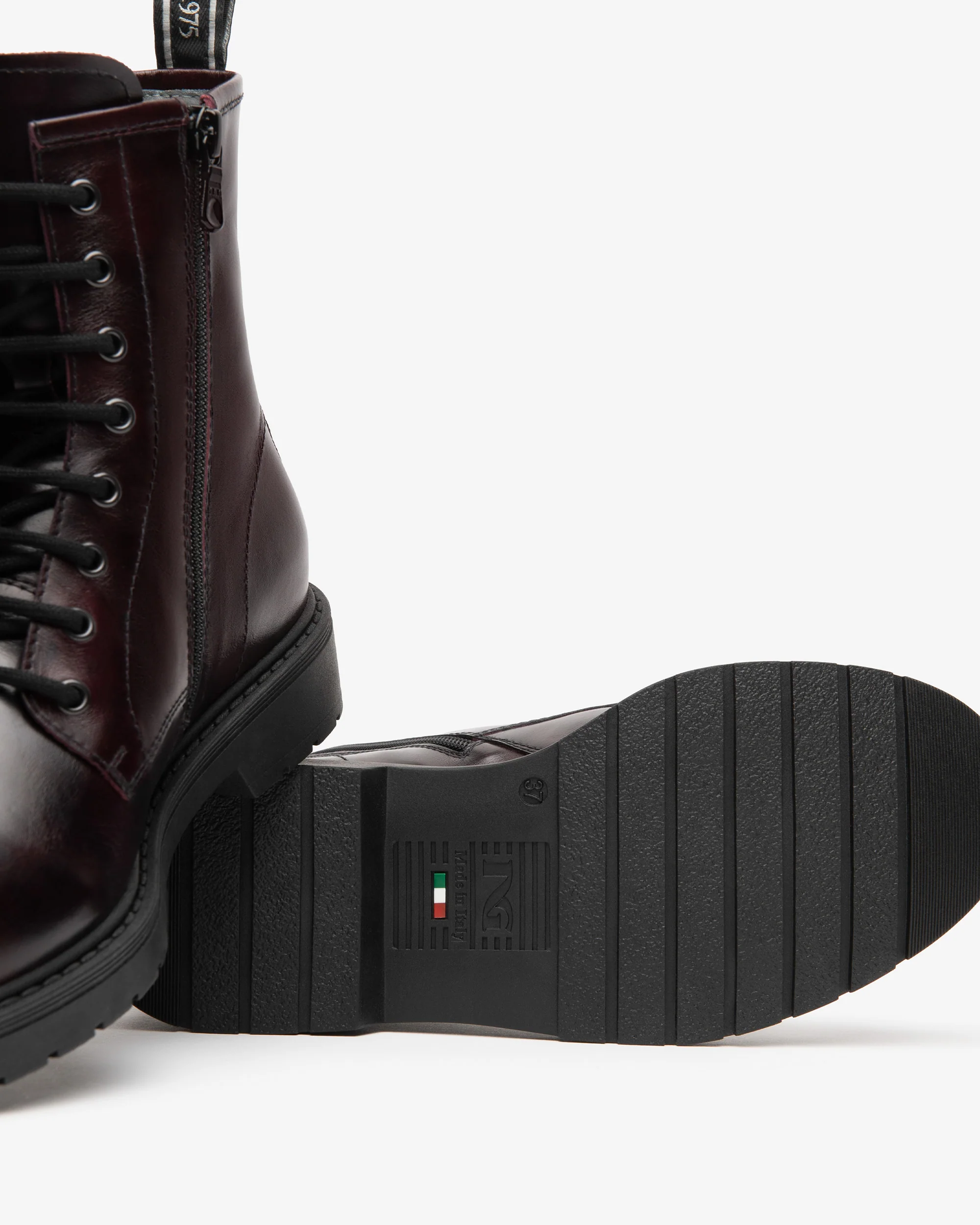 Women’s Leather Combat Boots - Image 4