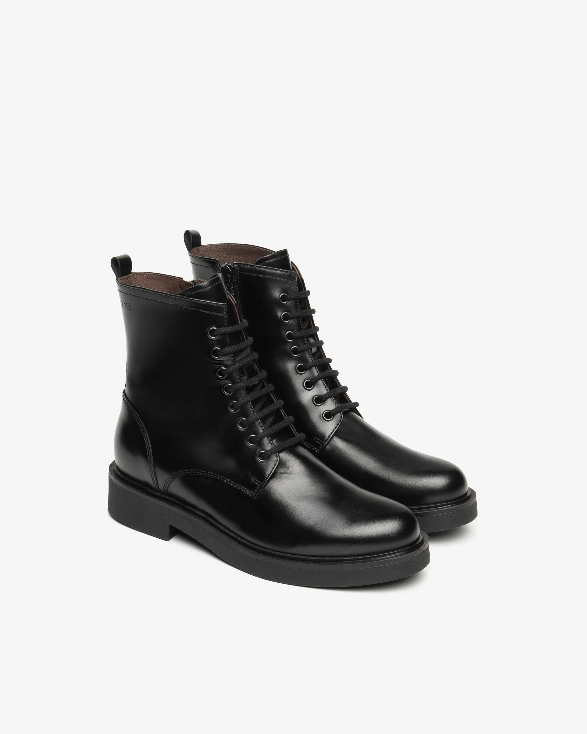 Women’s Leather Combat Boots - Image 2