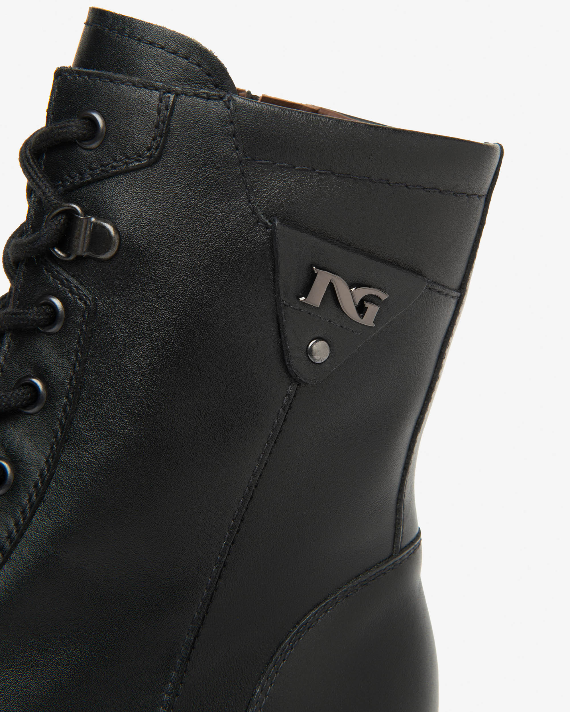 Women’s Leather Combat Boots - Image 3