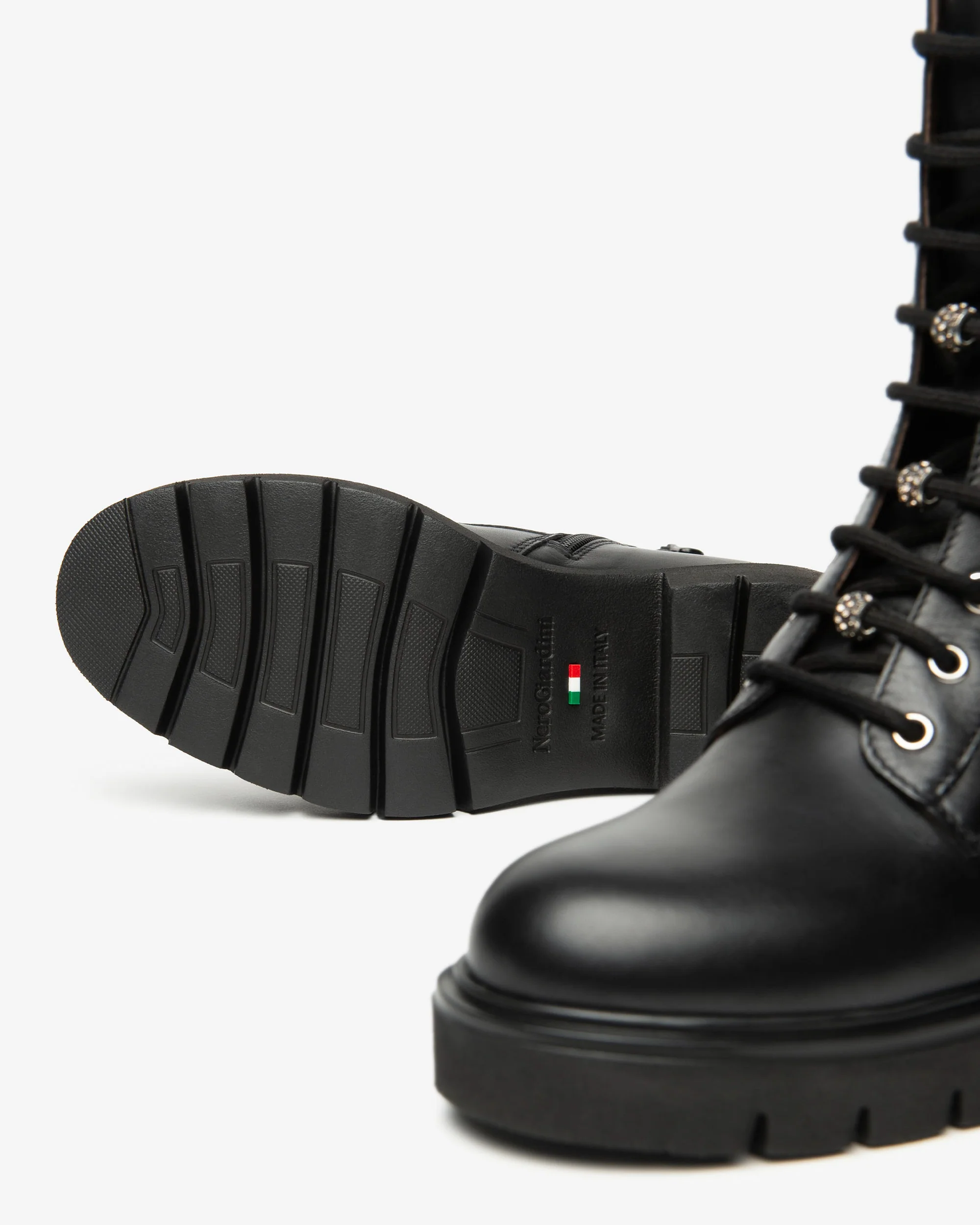 Women’s Leather Combat Boots - Image 4
