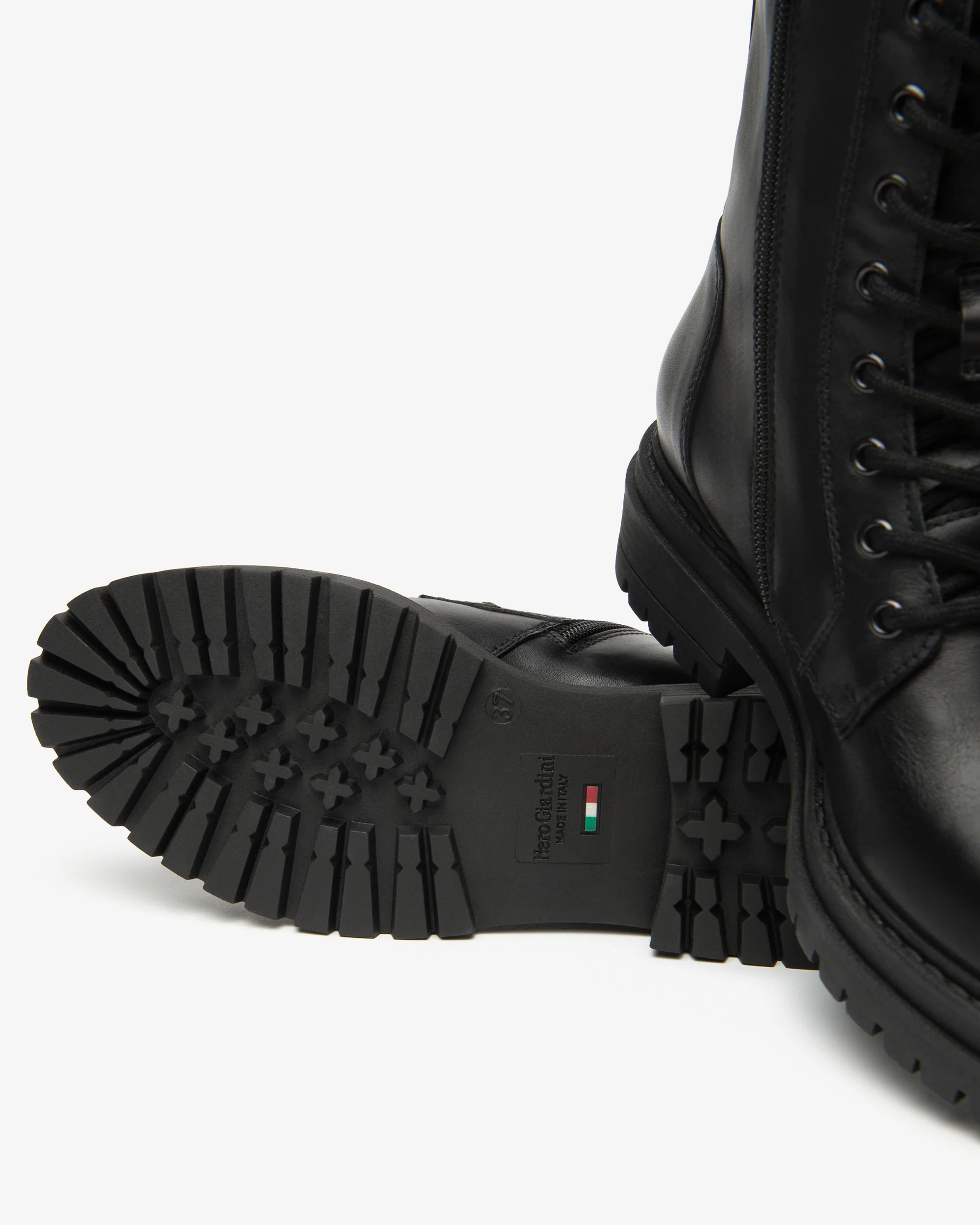 Women’s Leather Combat Boots - Image 4