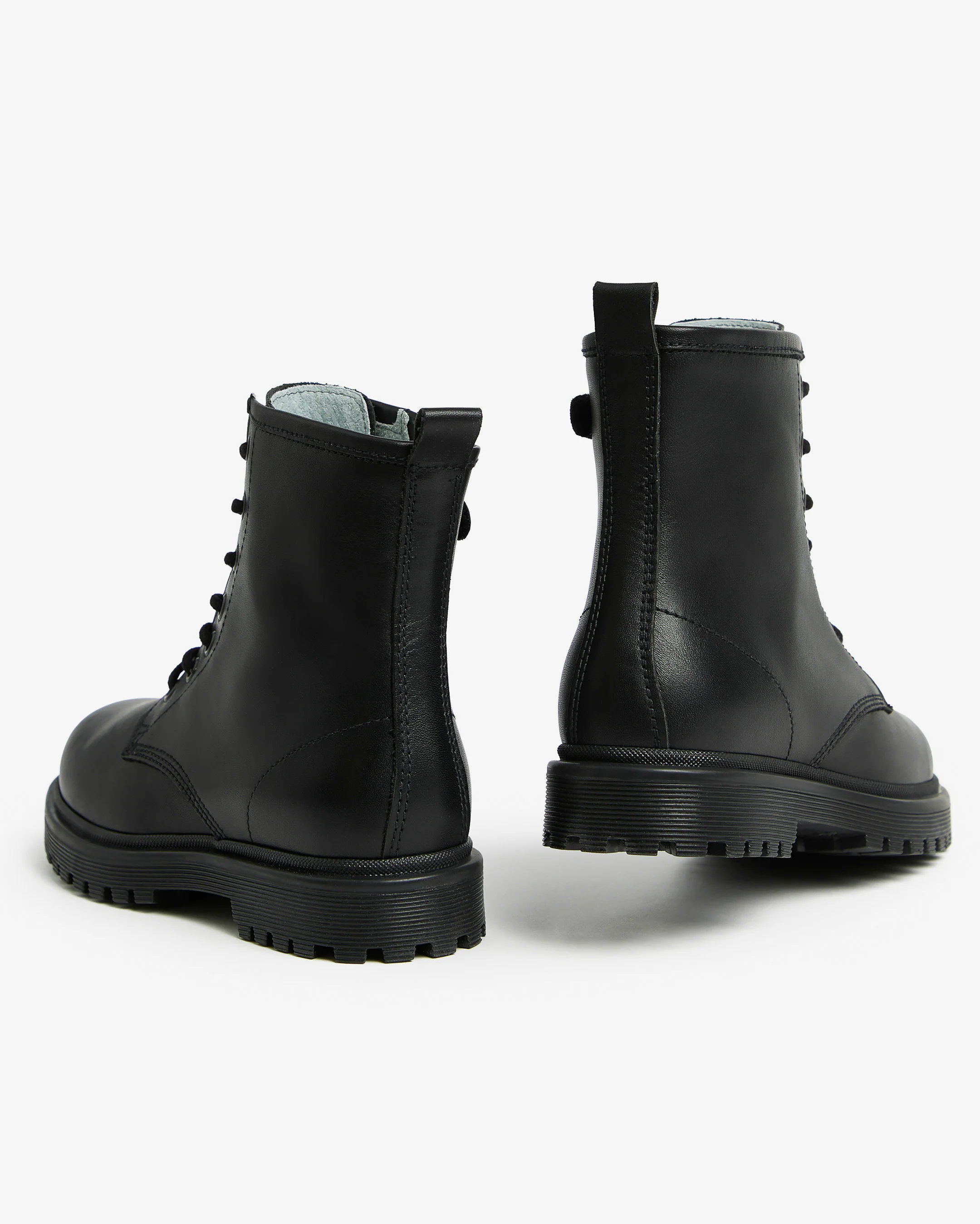 Teen Girls’ Leather Combat Boots - Image 3