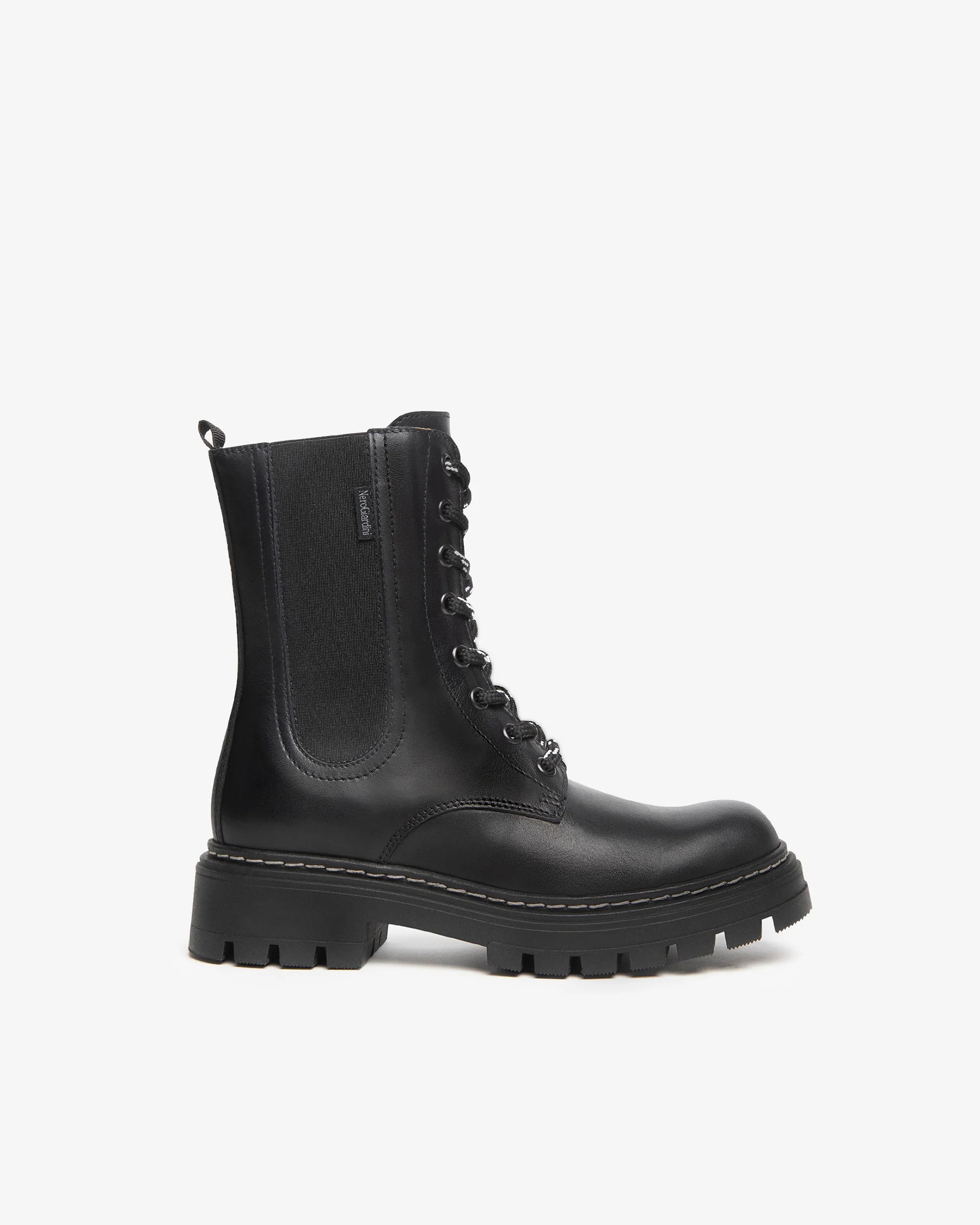 Teen Girls’ Leather Combat Boots