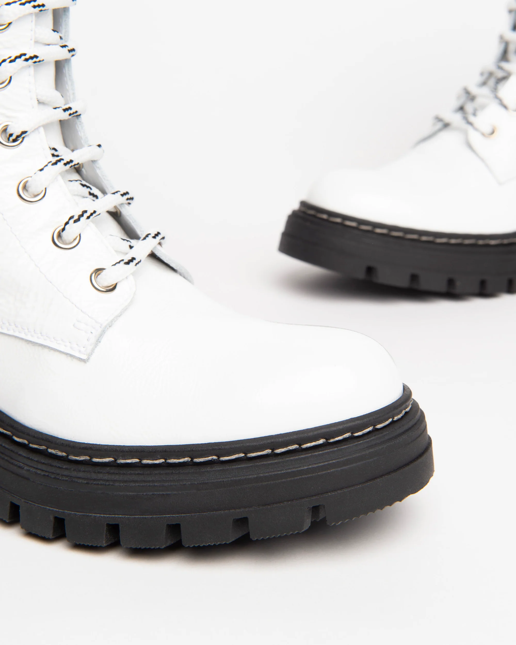 Teen Girls’ Patent Leather Combat Boots - Image 3