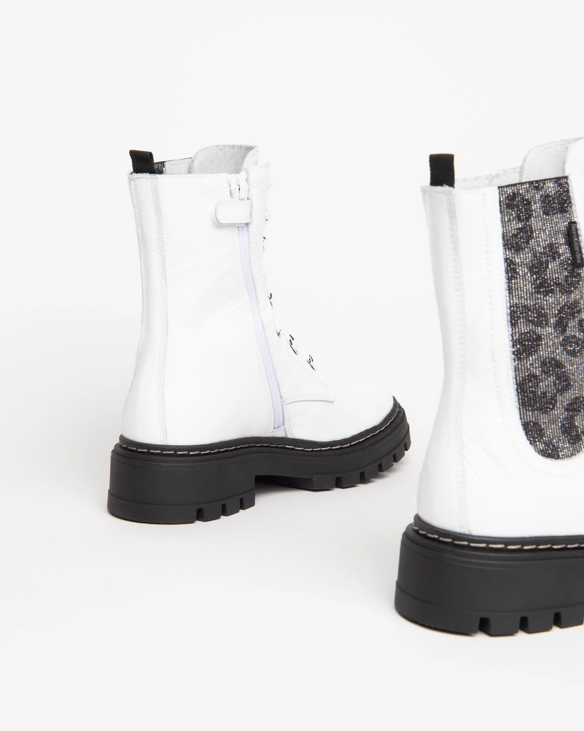 Teen Girls’ Patent Leather Combat Boots - Image 4