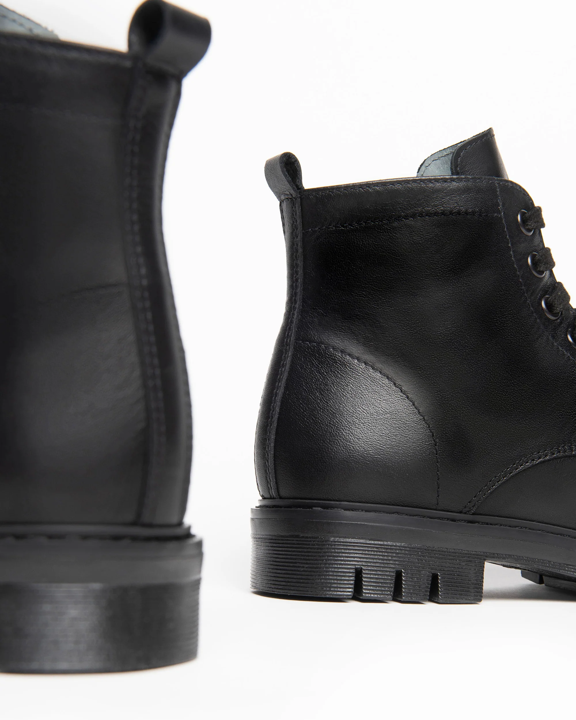 Teen Boys’ Leather Combat Boots - Image 4