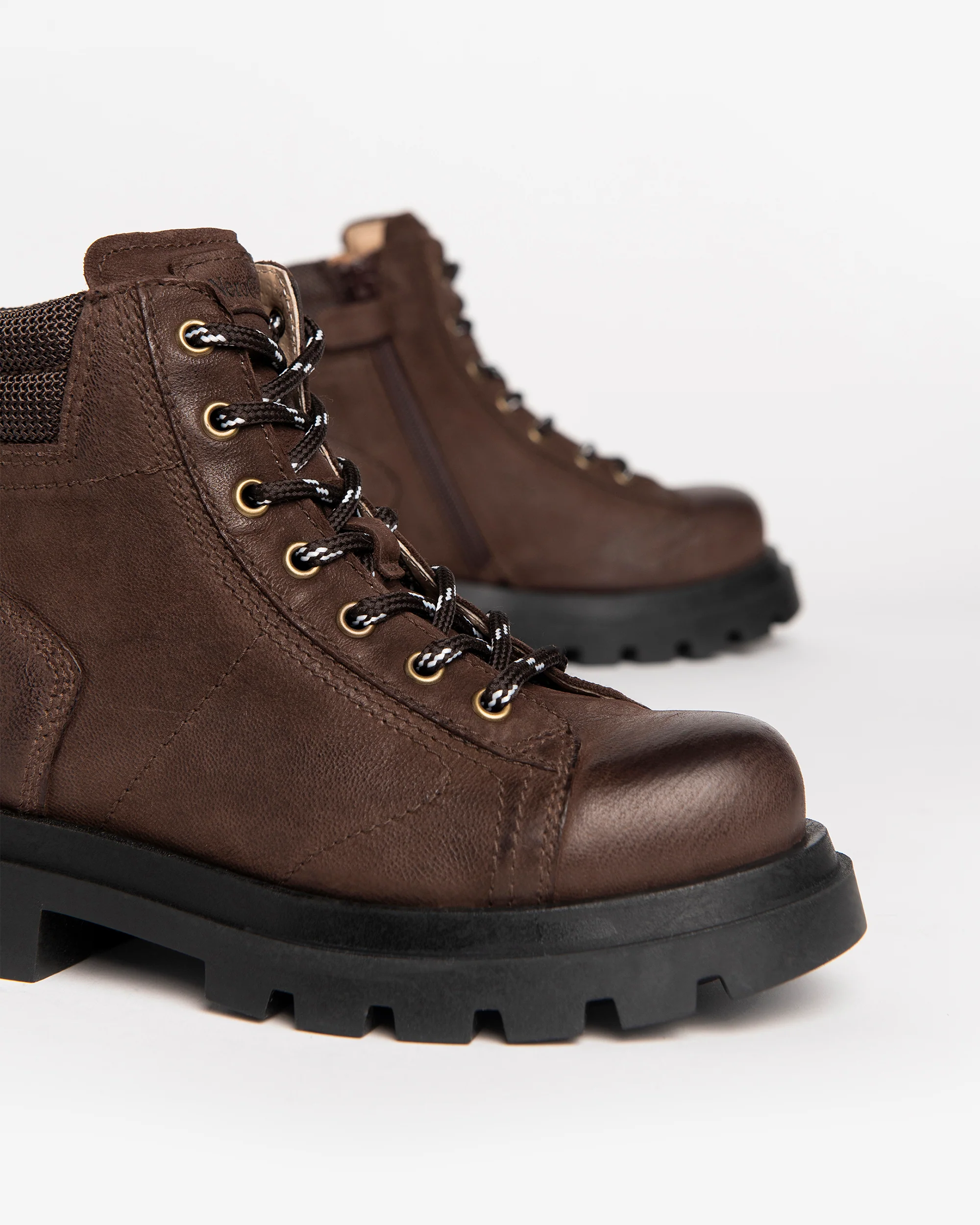 Teen Boys’ Leather Combat Boots - Image 3