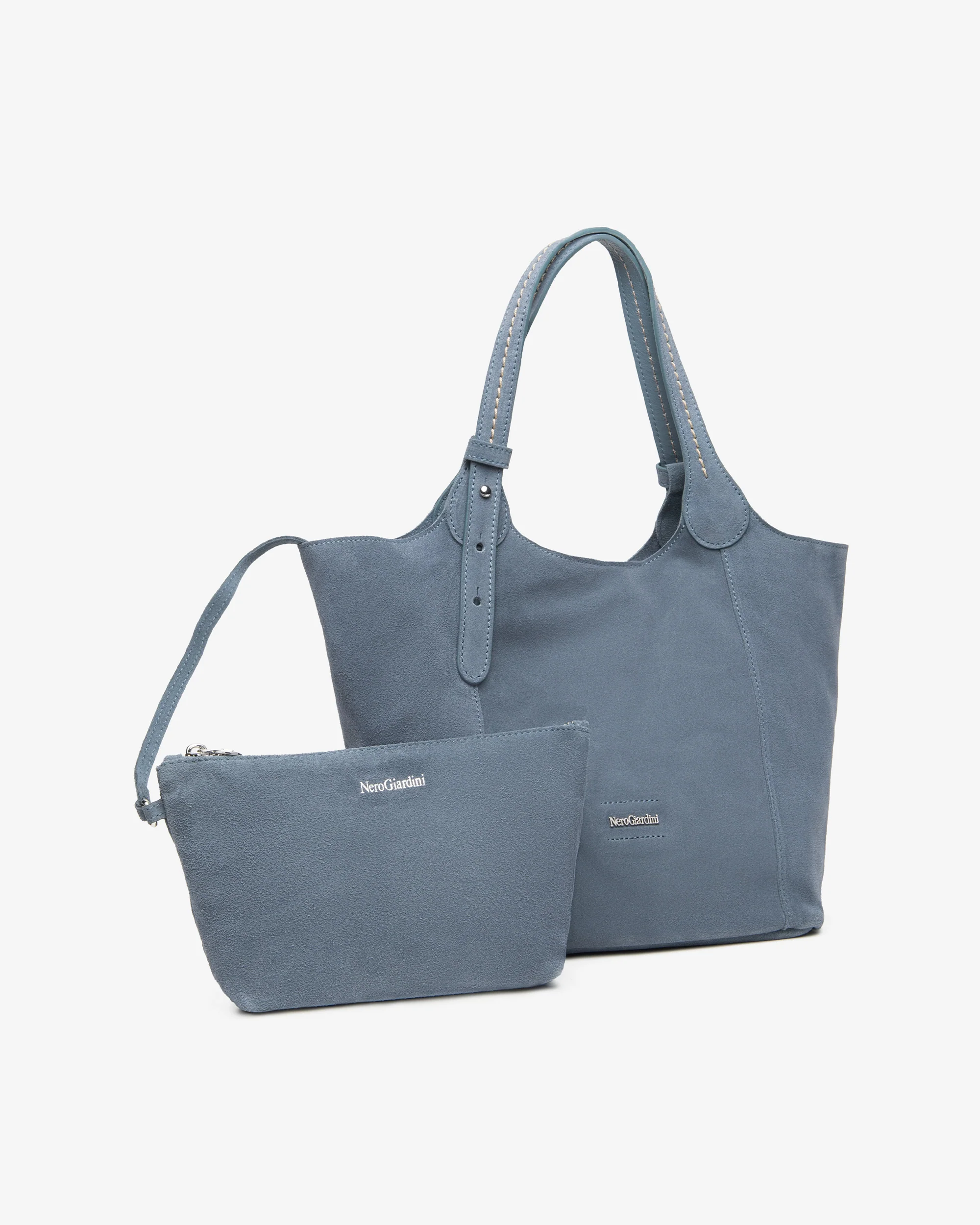 Women's Suede Shopping Bag - Image 2