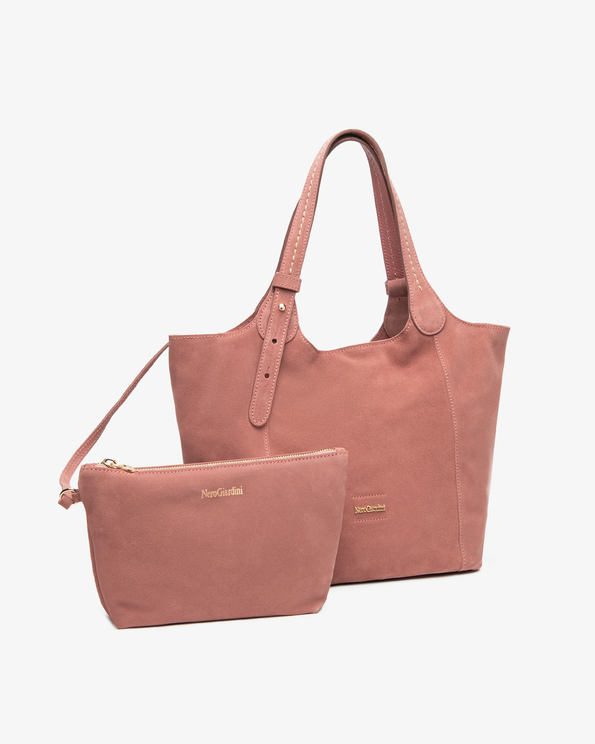 Women's Suede Shopping Bag - Image 2