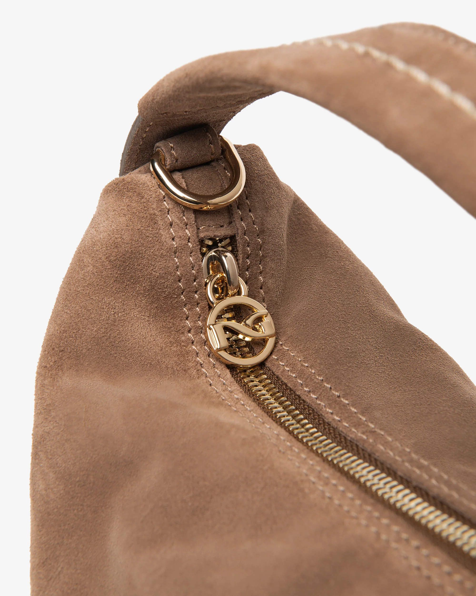 Women's Suede Hobo Bag - Image 3