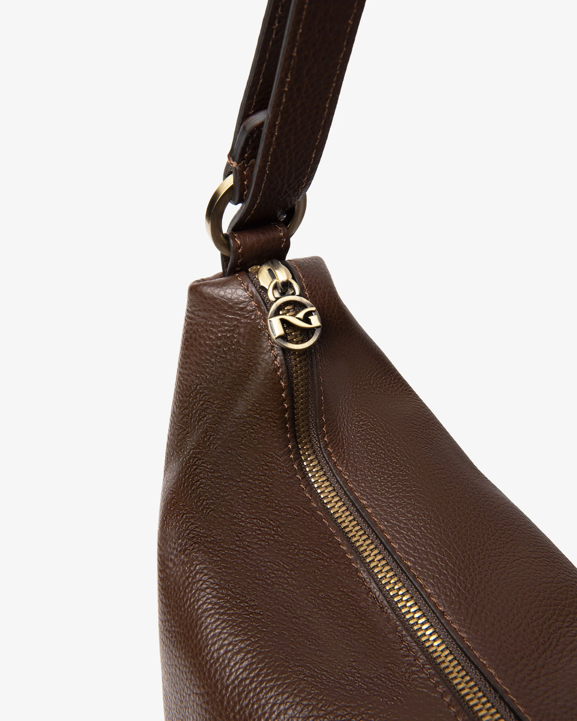 Women's Leather Hobo Bag - Image 3