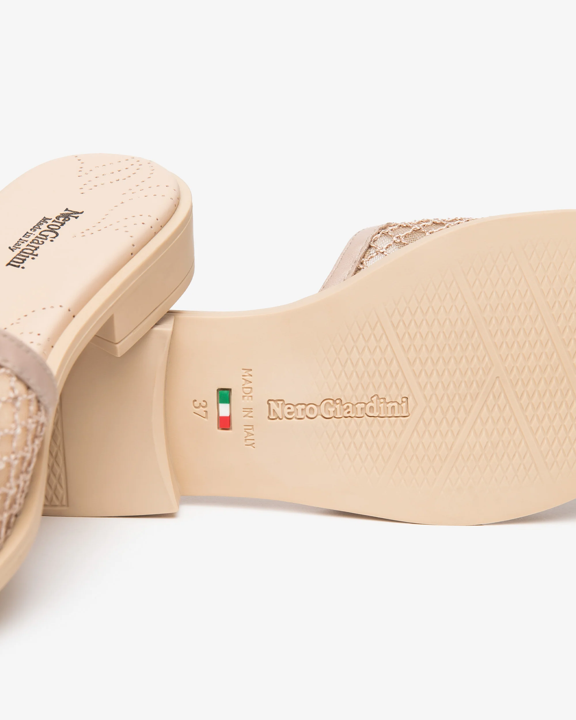 Women’s Leather and Canvas Slippers - Image 4