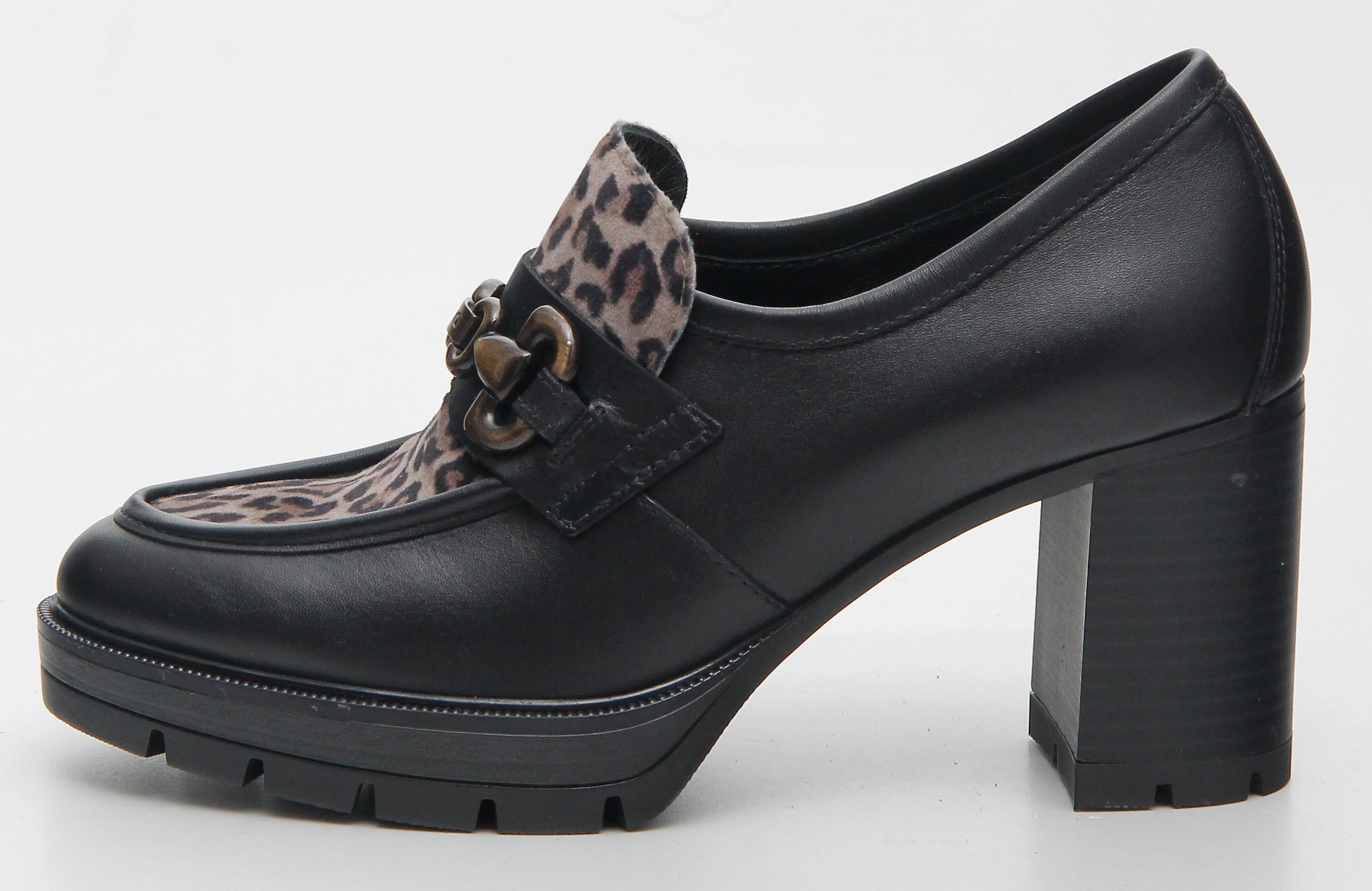 Women’s Leather and Technical Fabric Loafers