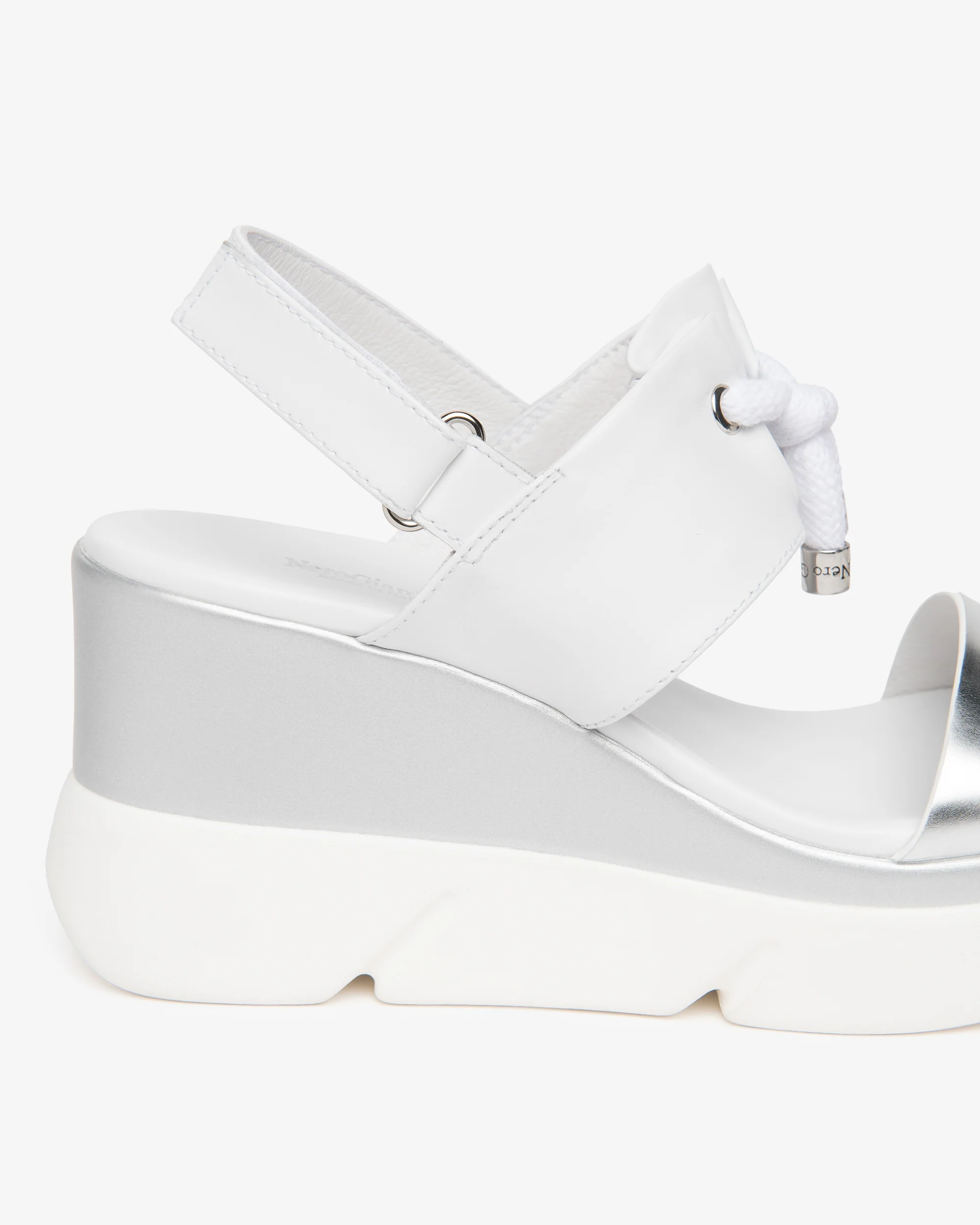 Women’s Leather and Technical Fabric Sandals - Image 3