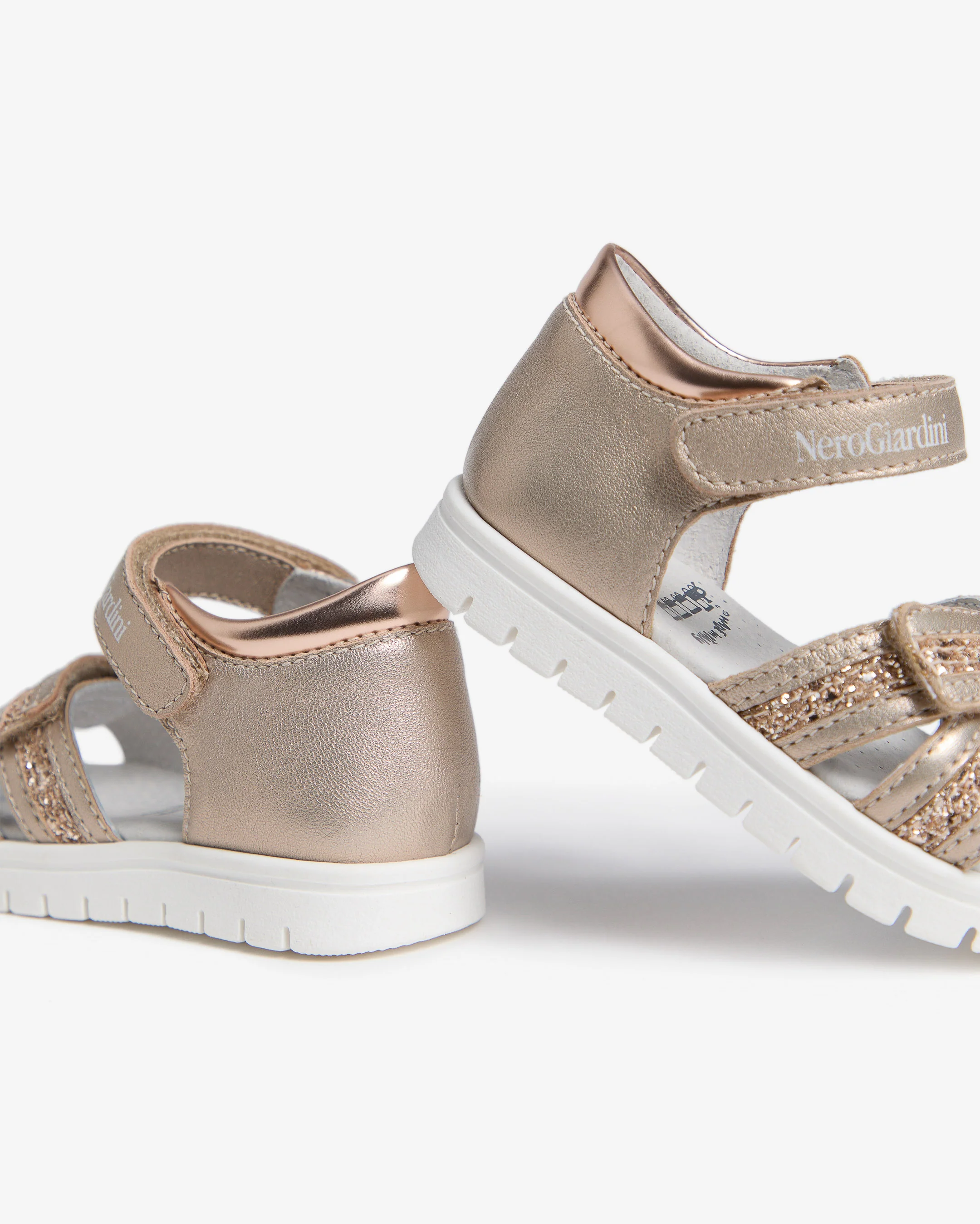 Junior Technical Fabric and Leather Sandals for Girls - Image 3