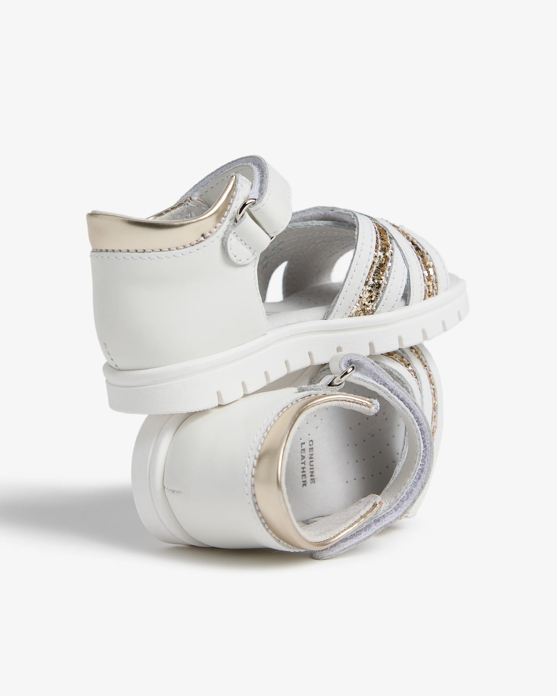 Junior Technical Fabric and Leather Sandals for Girls - Image 3