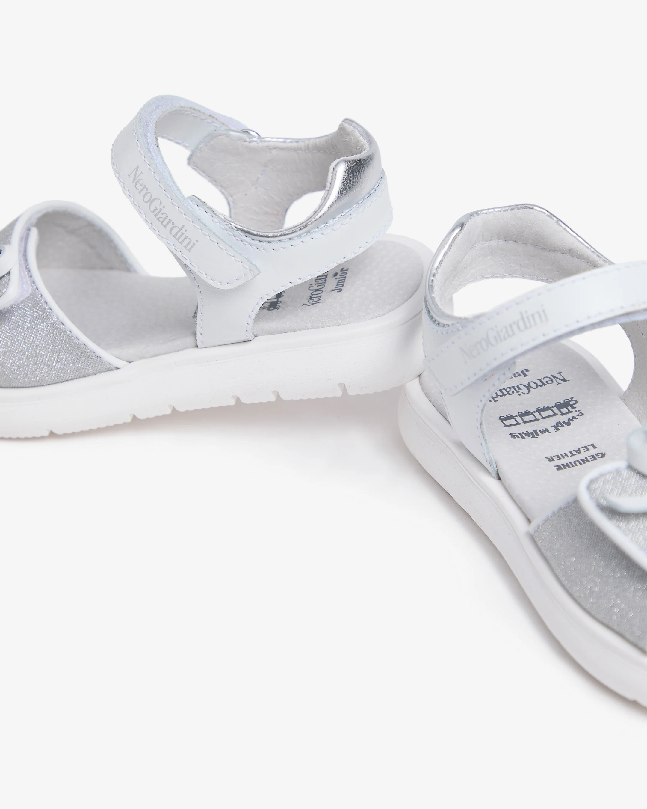 Junior Technical Fabric and Leather Sandals for Girls - Image 3
