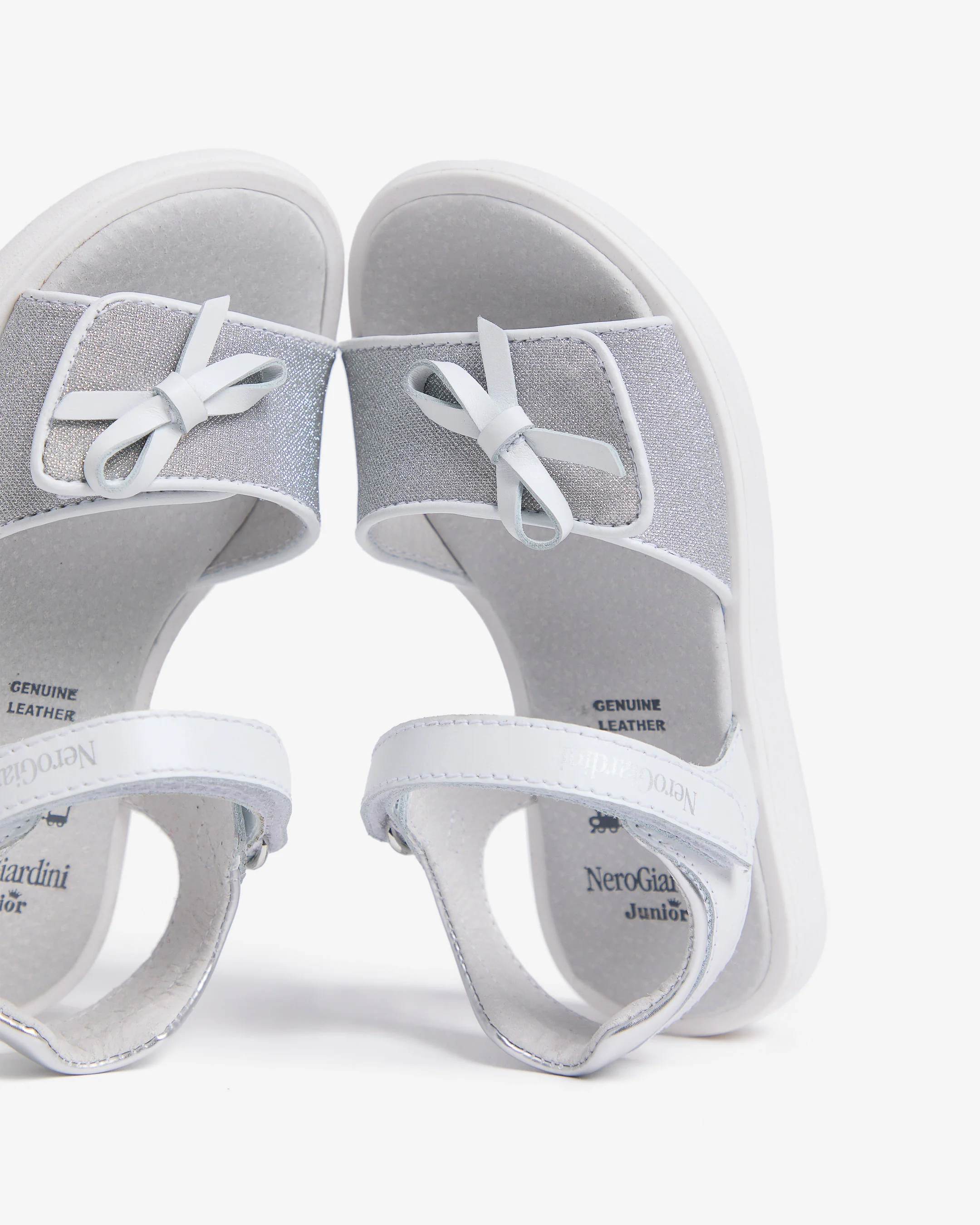 Junior Technical Fabric and Leather Sandals for Girls - Image 4