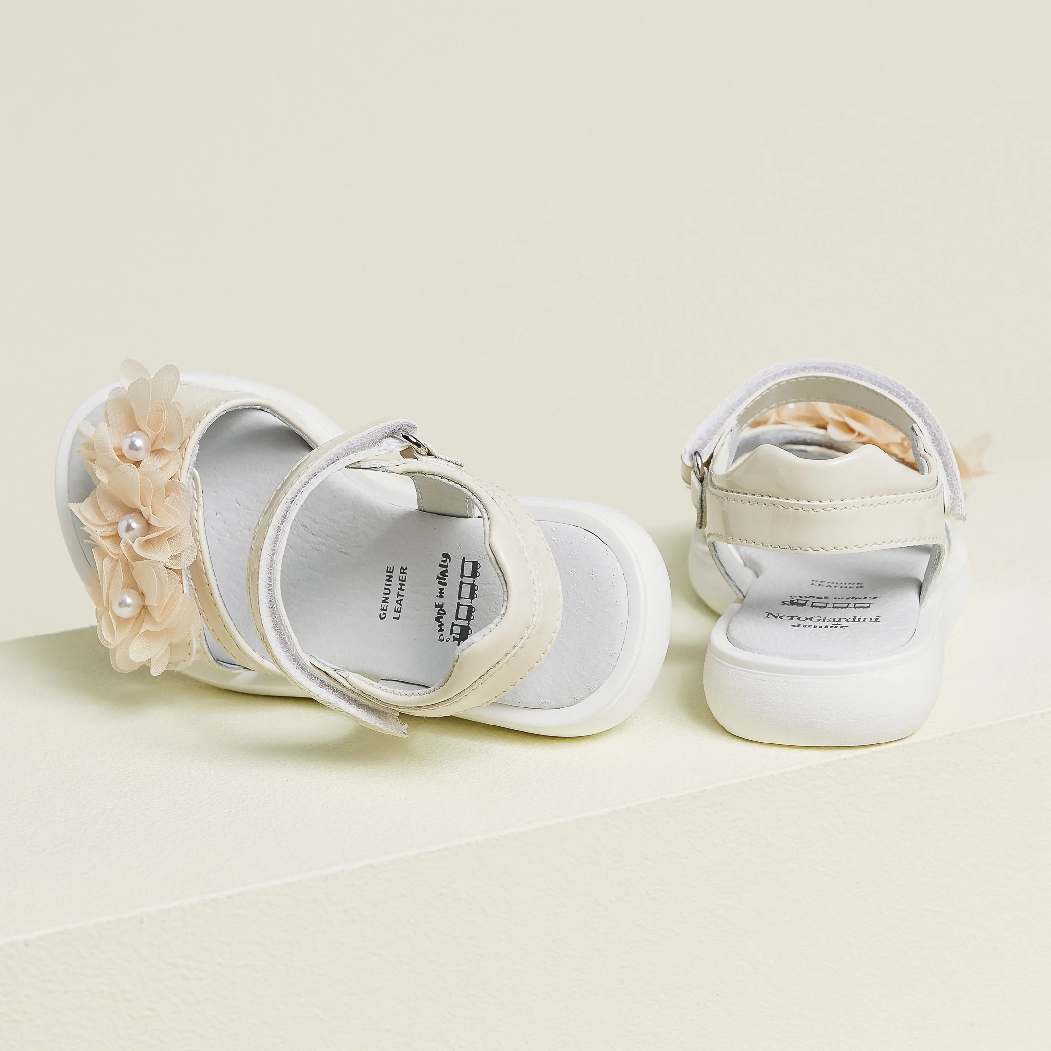 Junior Leather and Technical Fabric Sandals for Girls - Image 3