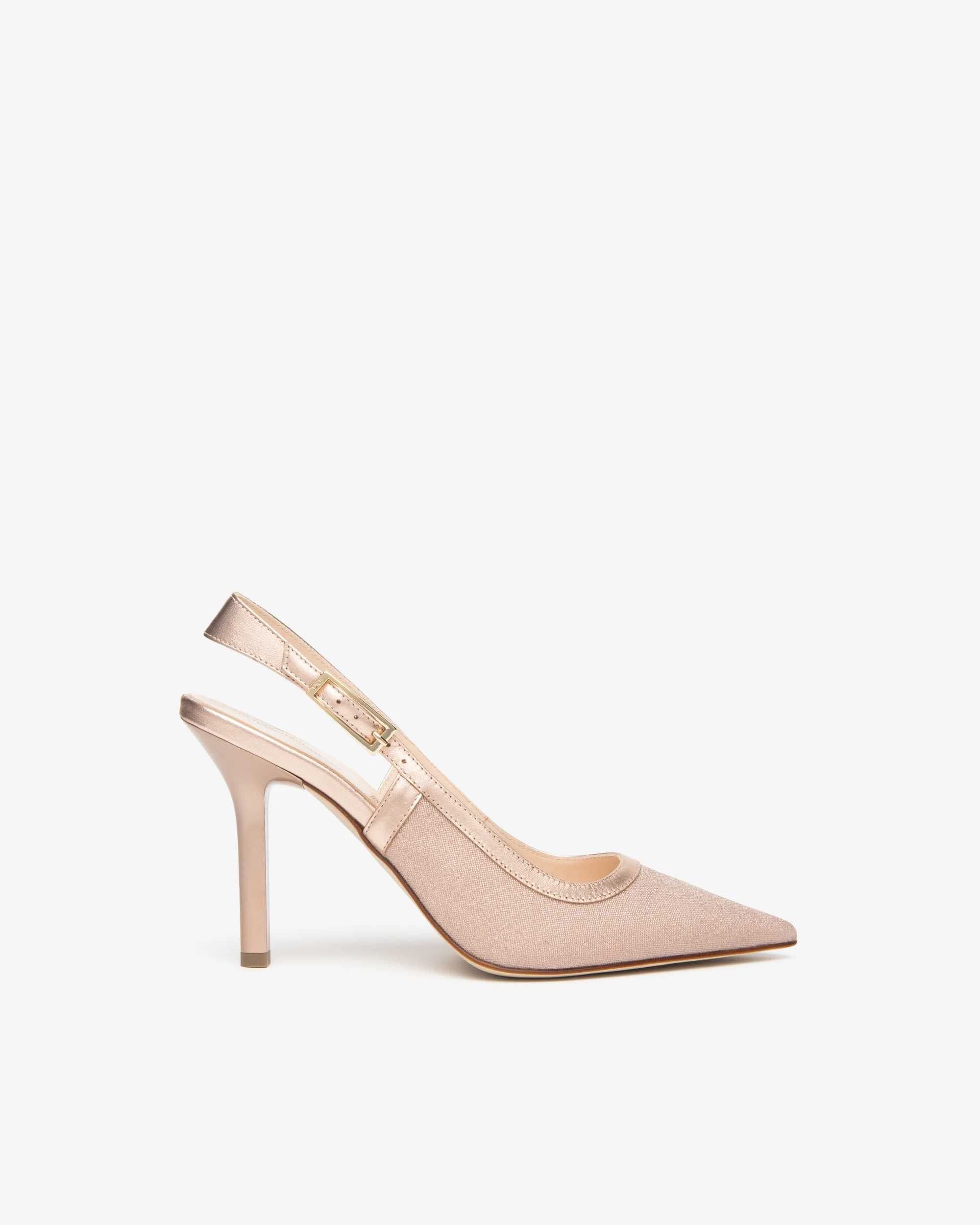 Women’s Leather and Fabric Slingbacks