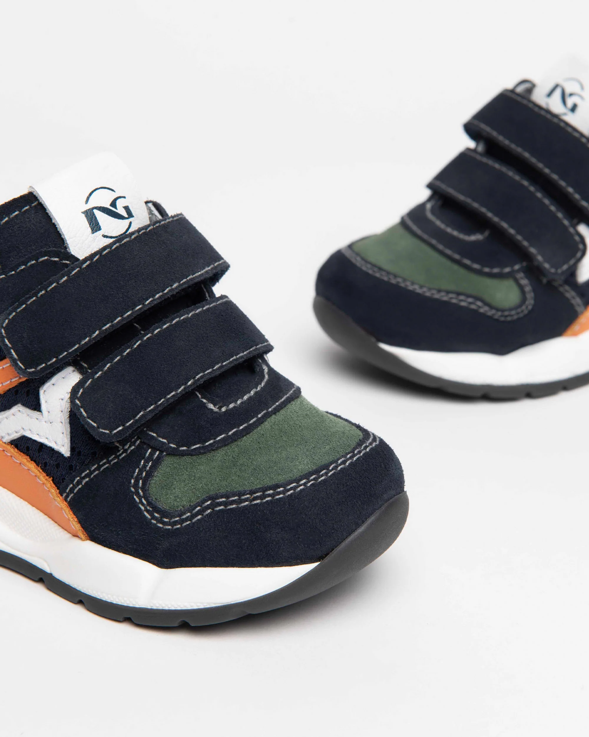 Baby Boy Suede and Leather Sneakers - Image 3