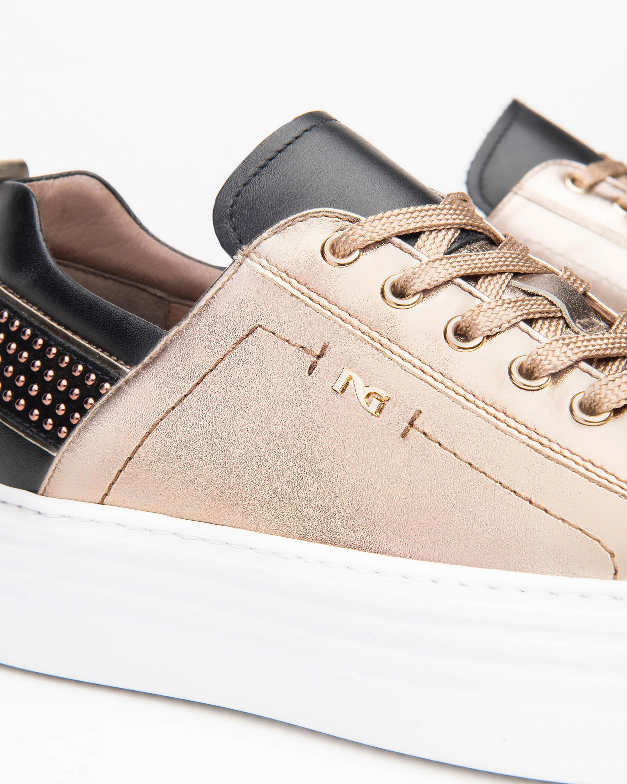 Women’s Leather and Suede Sneakers - Image 4