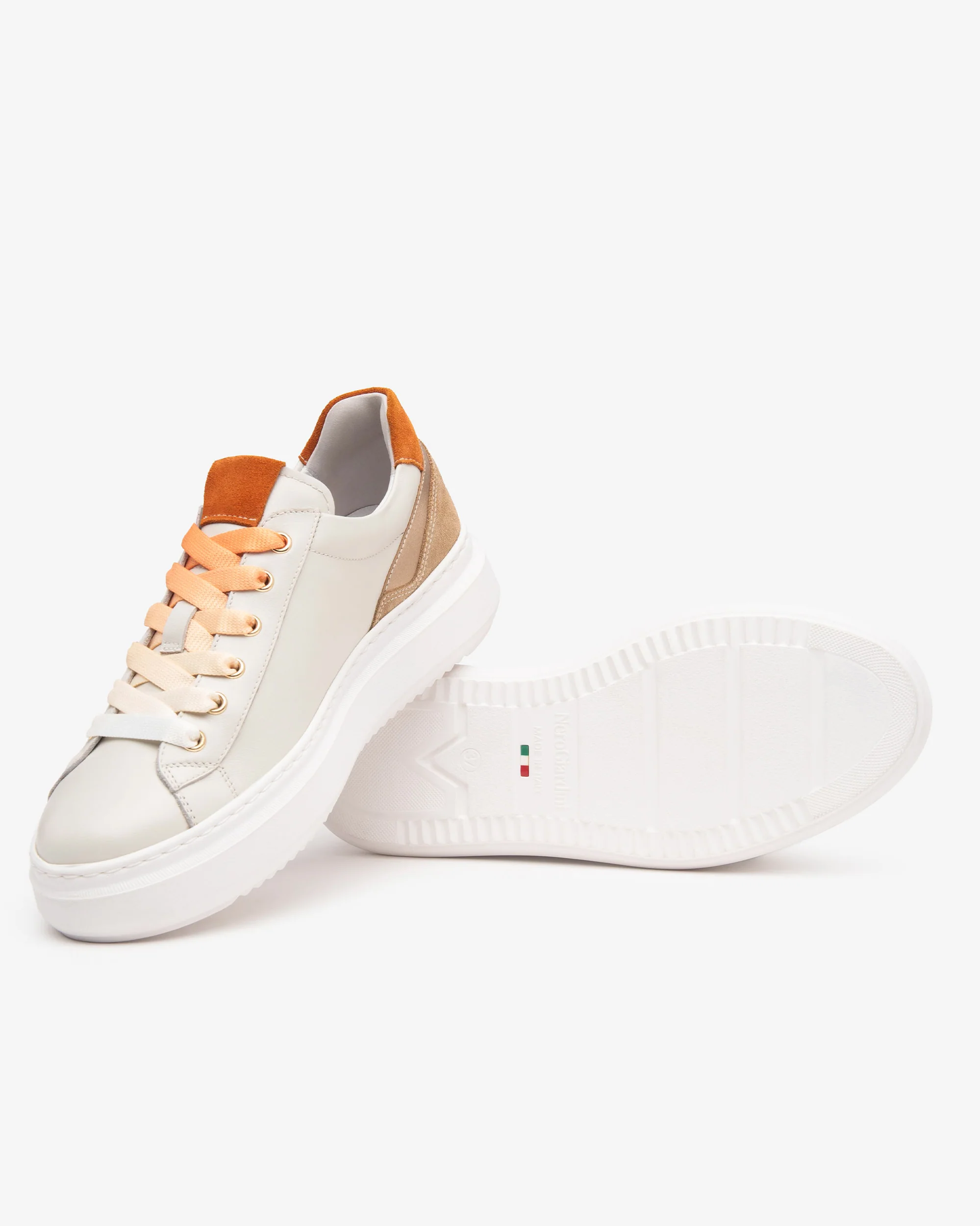 Women’s Leather and Suede Sneakers - Image 5