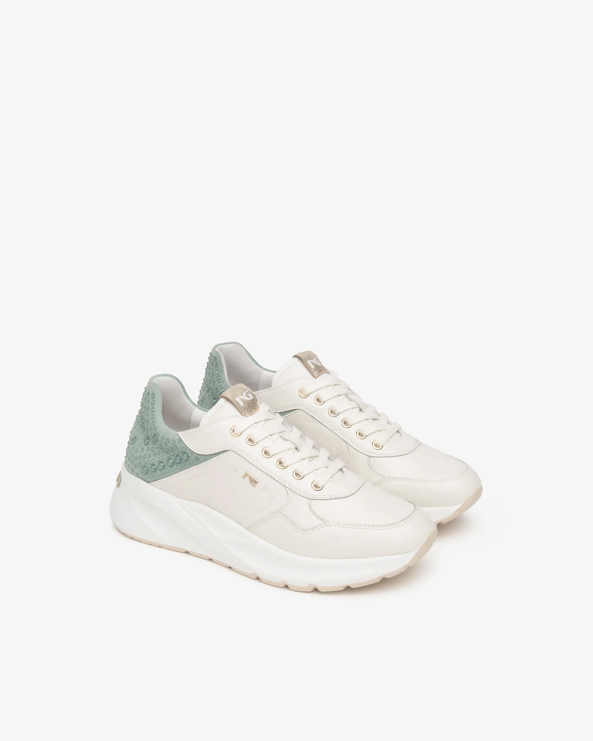 Women’s Leather and Suede Sneakers - Image 2