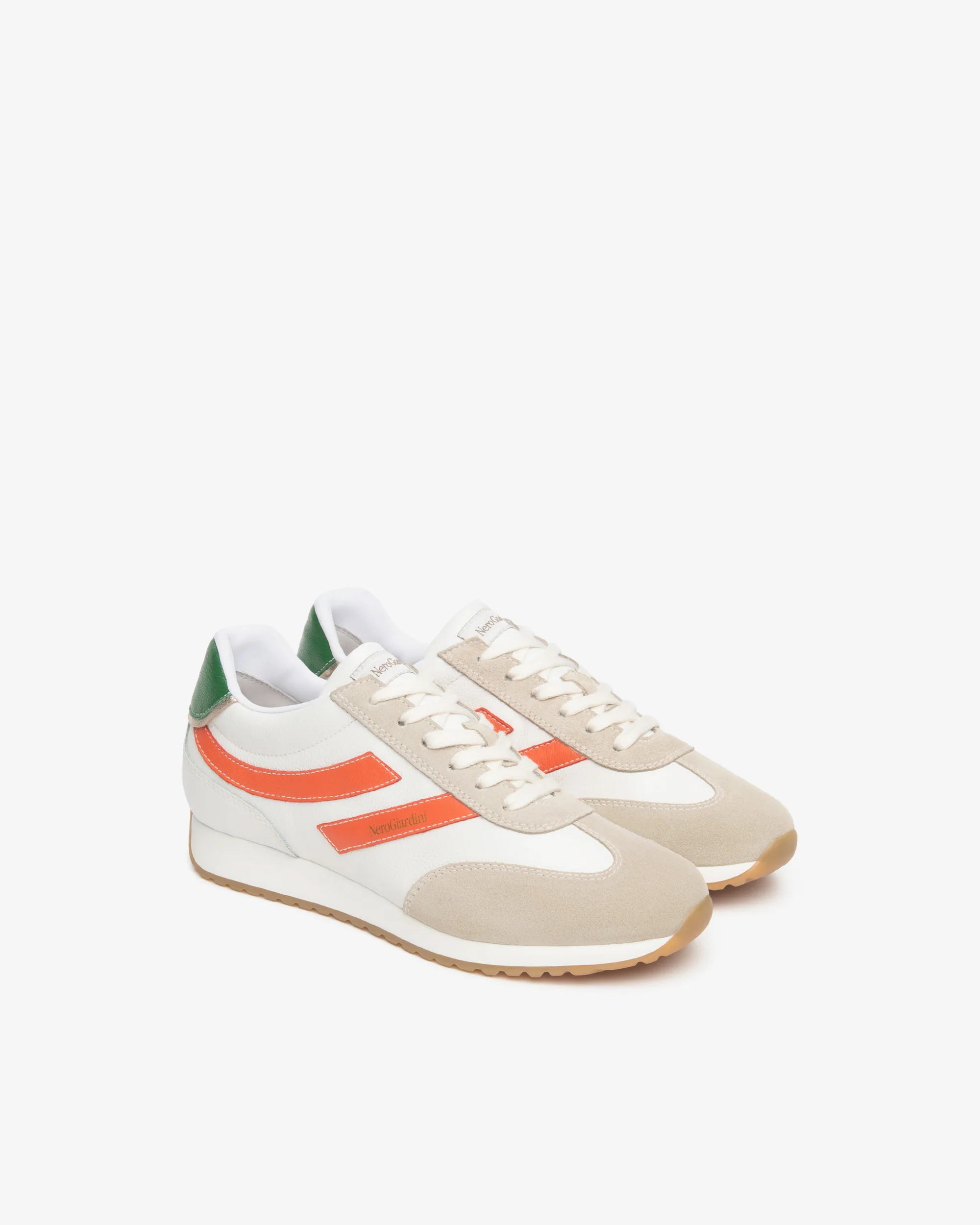 Women’s Suede, Leather and Technical Fabric Sneakers - Image 2