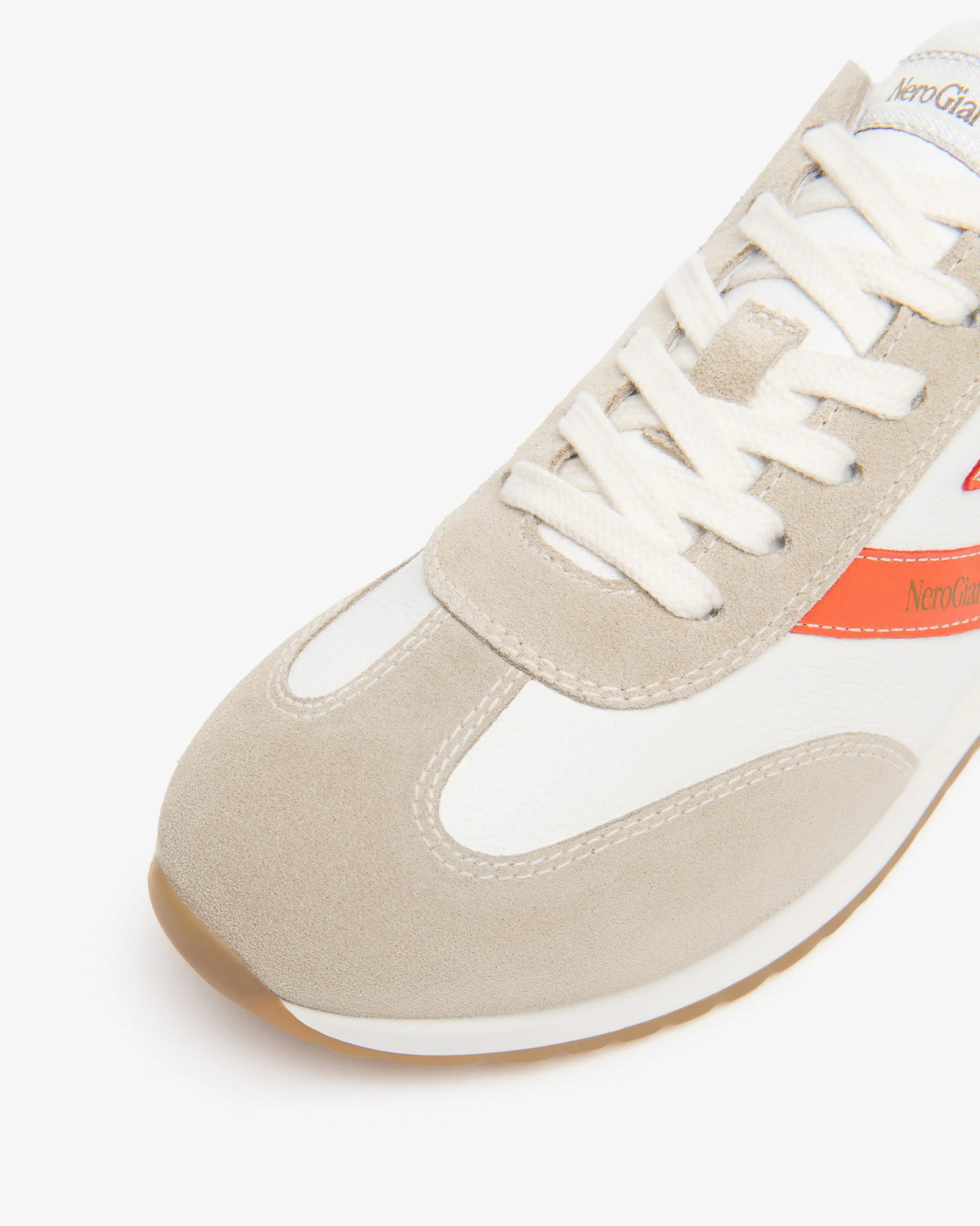 Women’s Suede, Leather and Technical Fabric Sneakers - Image 3