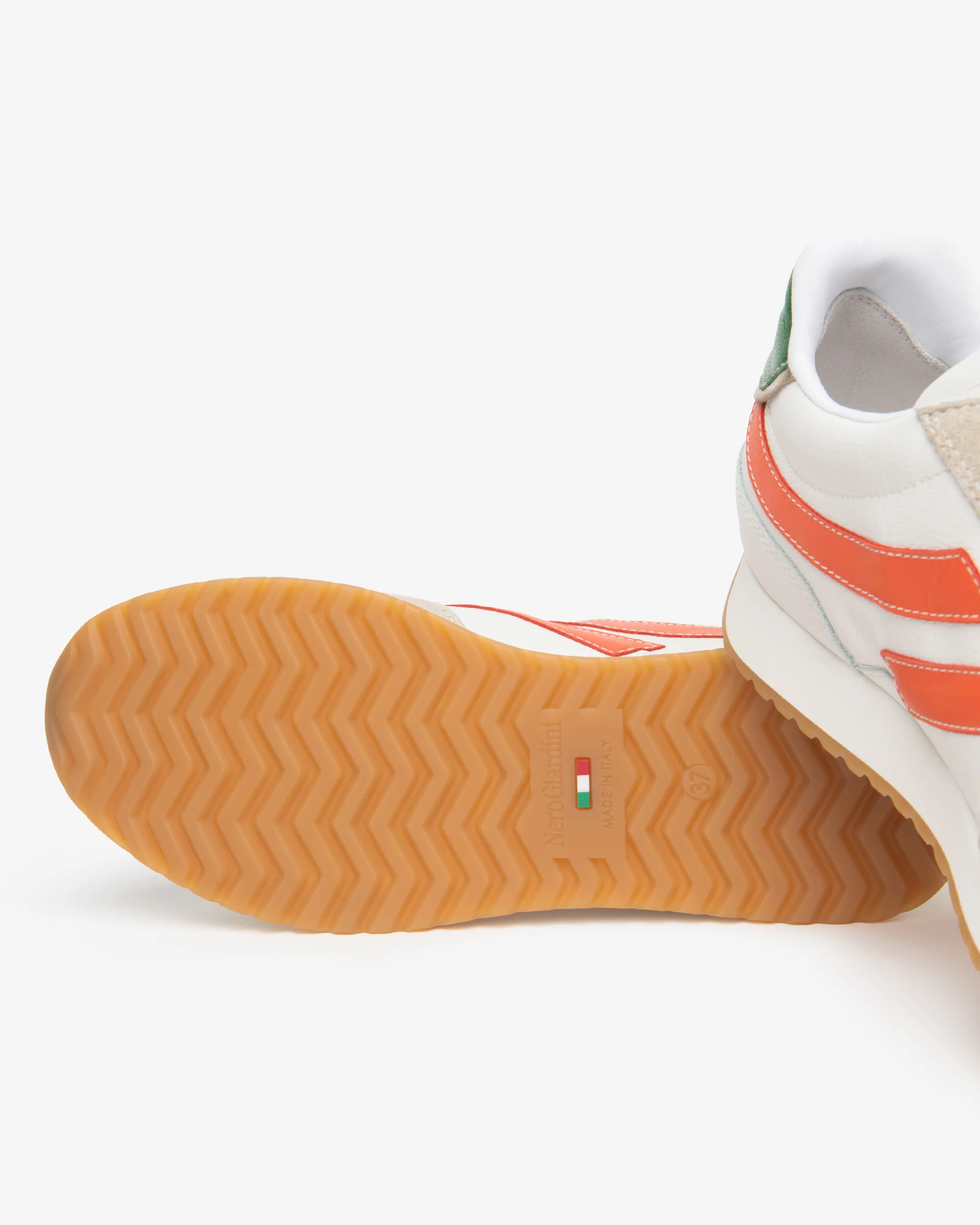 Women’s Suede, Leather and Technical Fabric Sneakers - Image 4