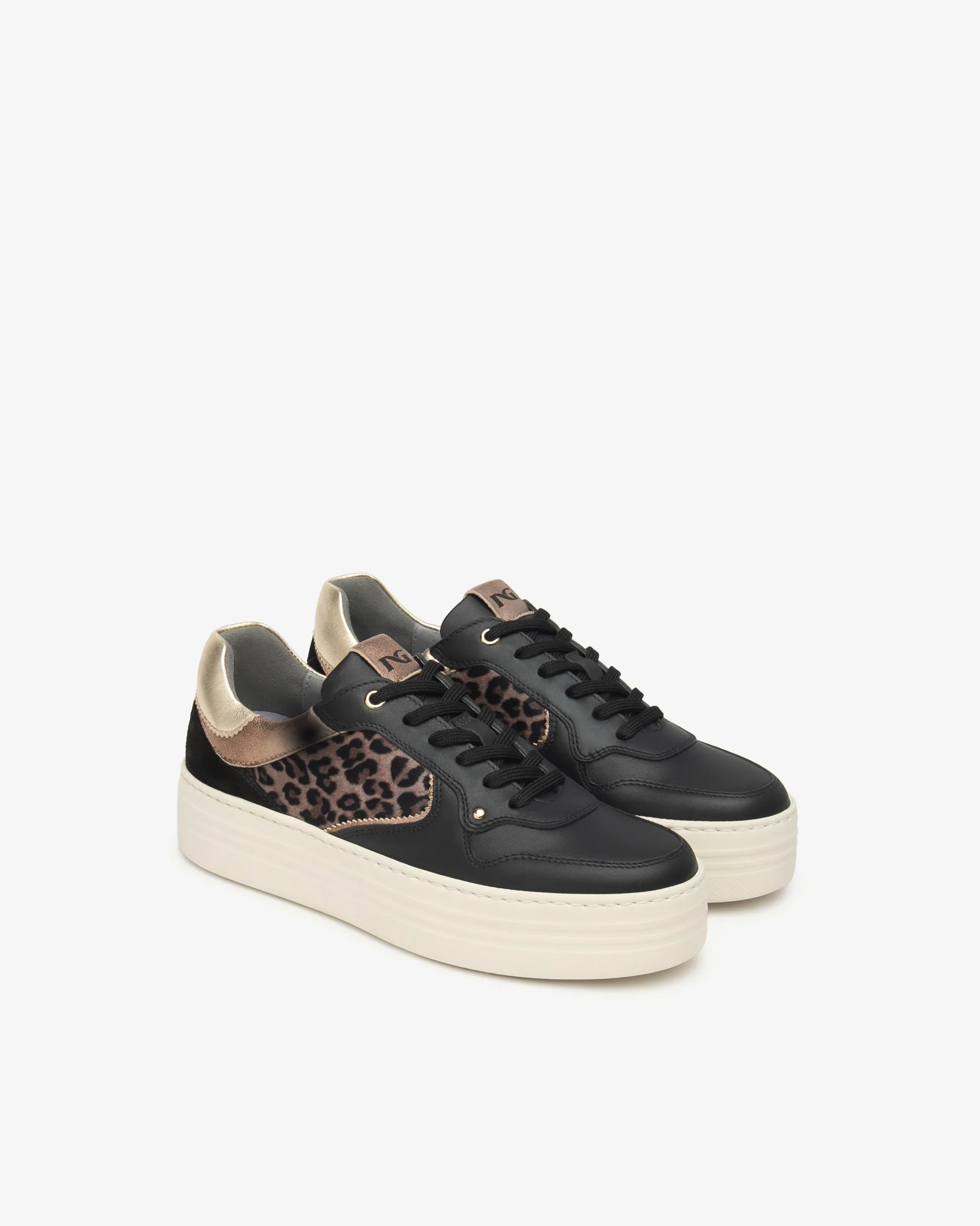 Women’s Suede, Leather and Technical Fabric Sneakers - Image 2