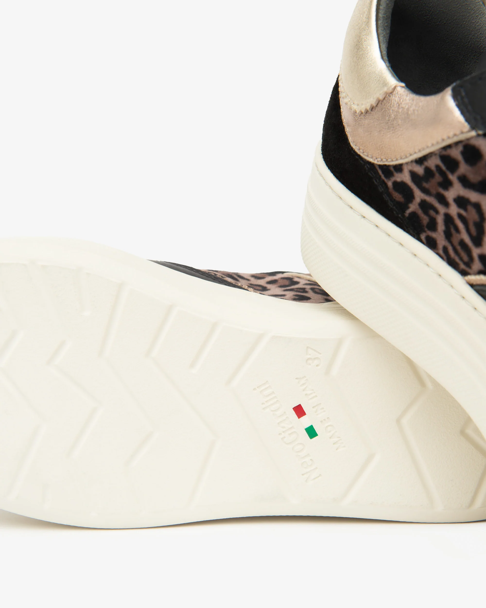 Women’s Suede, Leather and Technical Fabric Sneakers - Image 4
