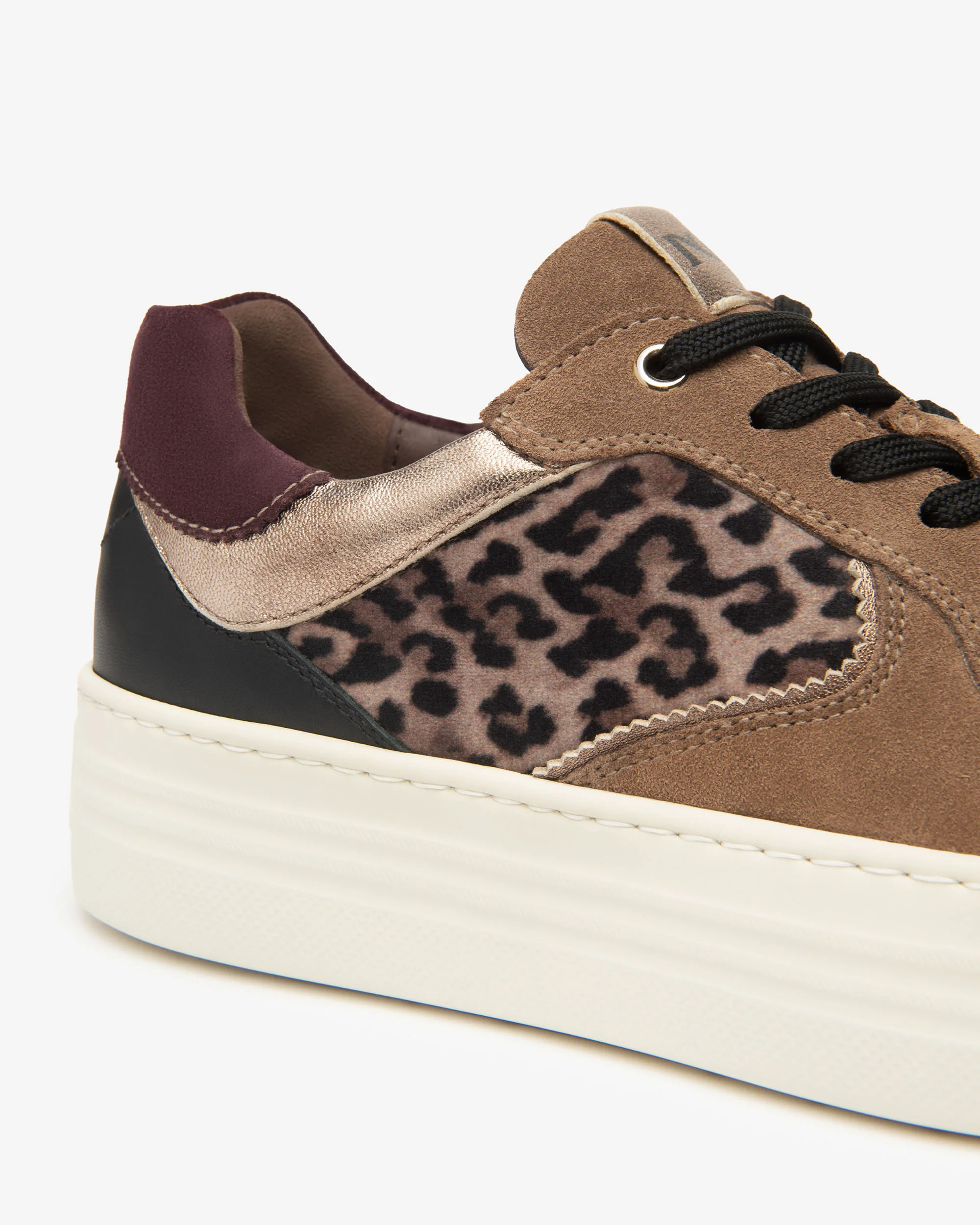 Women’s Suede, Leather and Technical Material Sneakers - Image 3