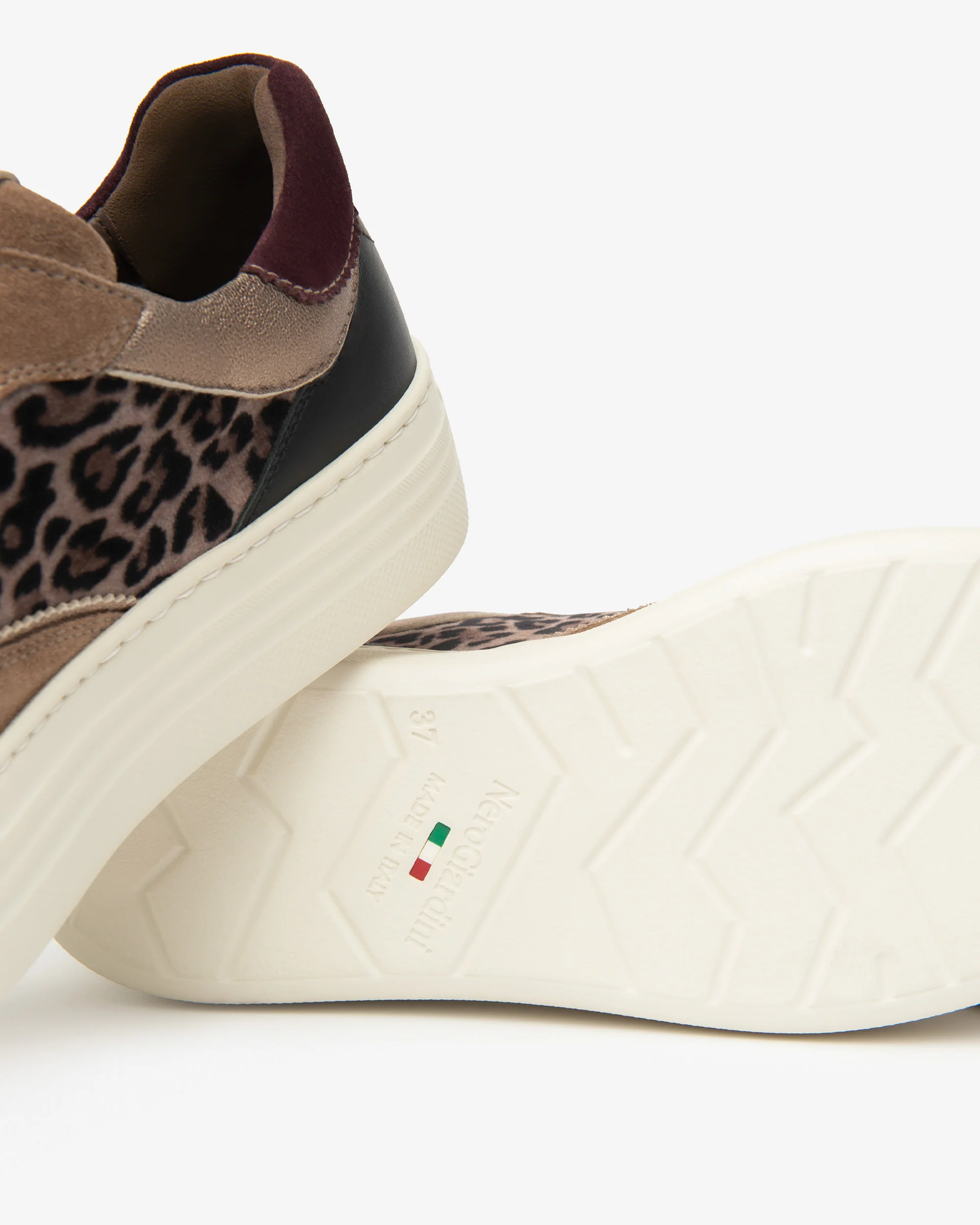Women’s Suede, Leather and Technical Material Sneakers - Image 4