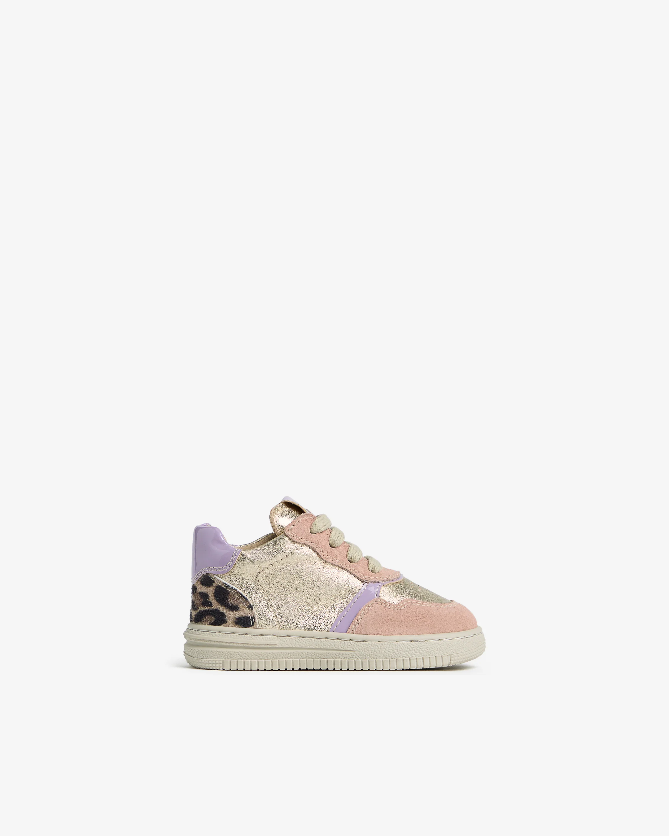 Junior Leather, Suede and Technical Fabric Sneakers for Girls