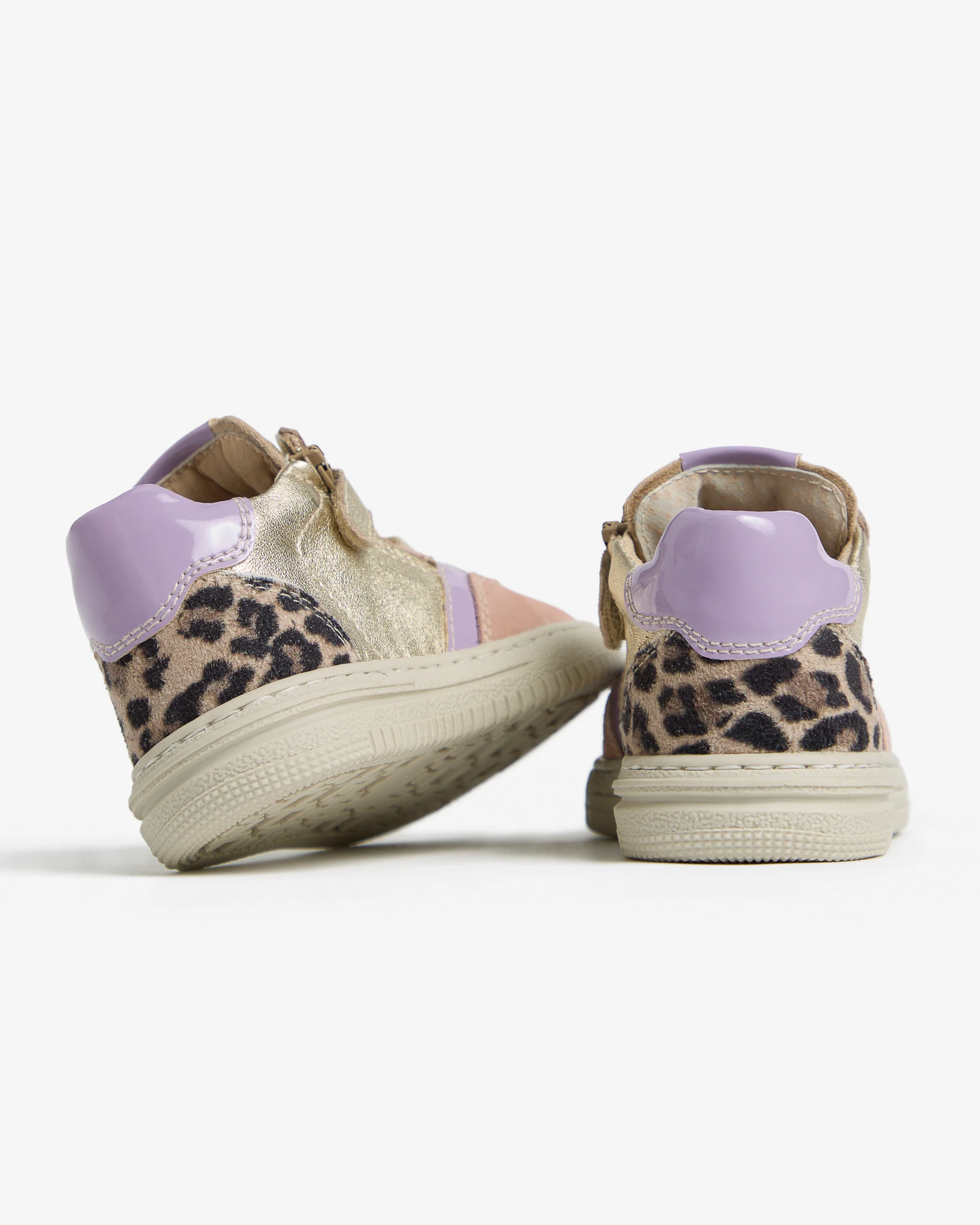 Junior Leather, Suede and Technical Fabric Sneakers for Girls - Image 3