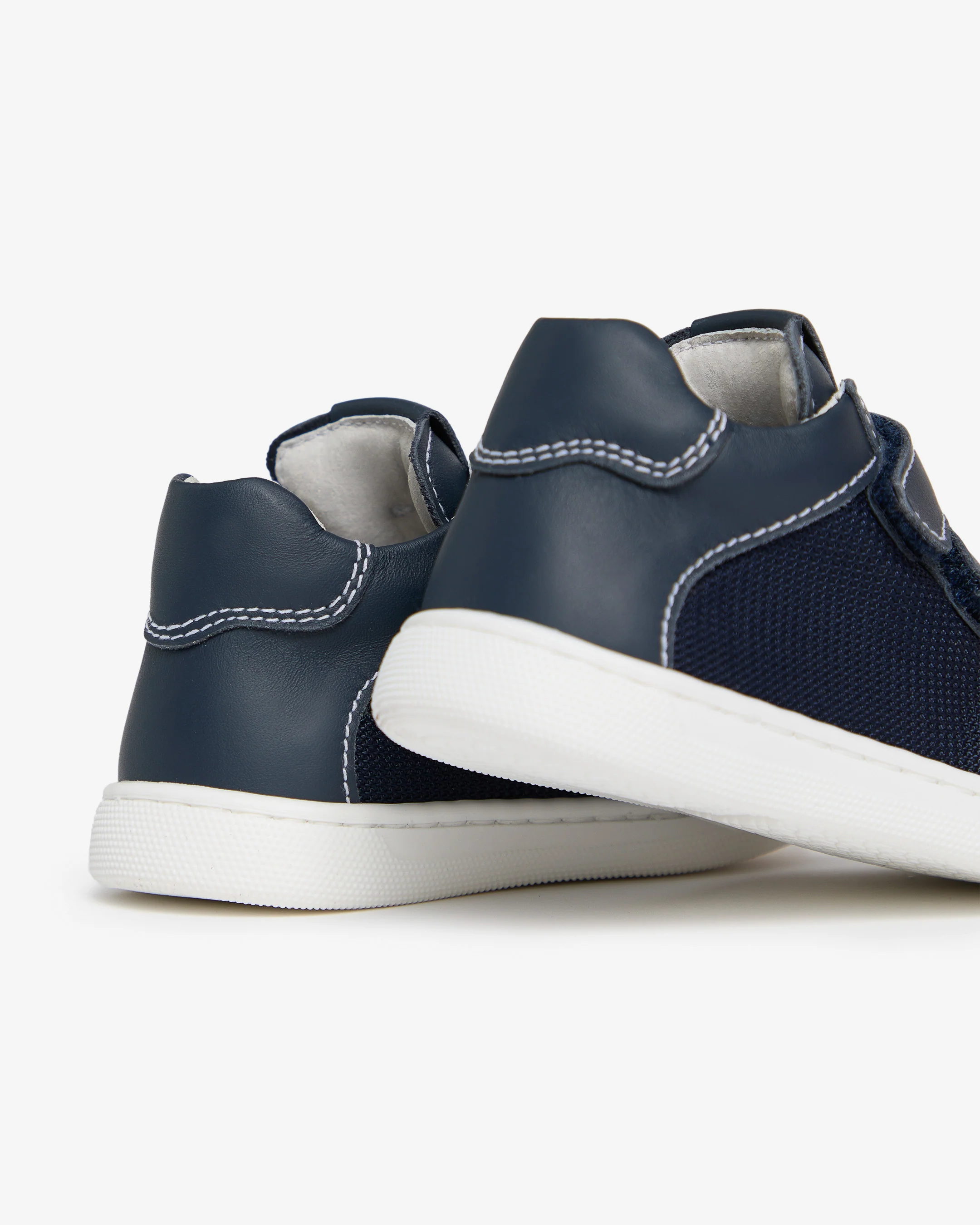 Junior Technical Fabric and Leather Sneakers for Boys - Image 3