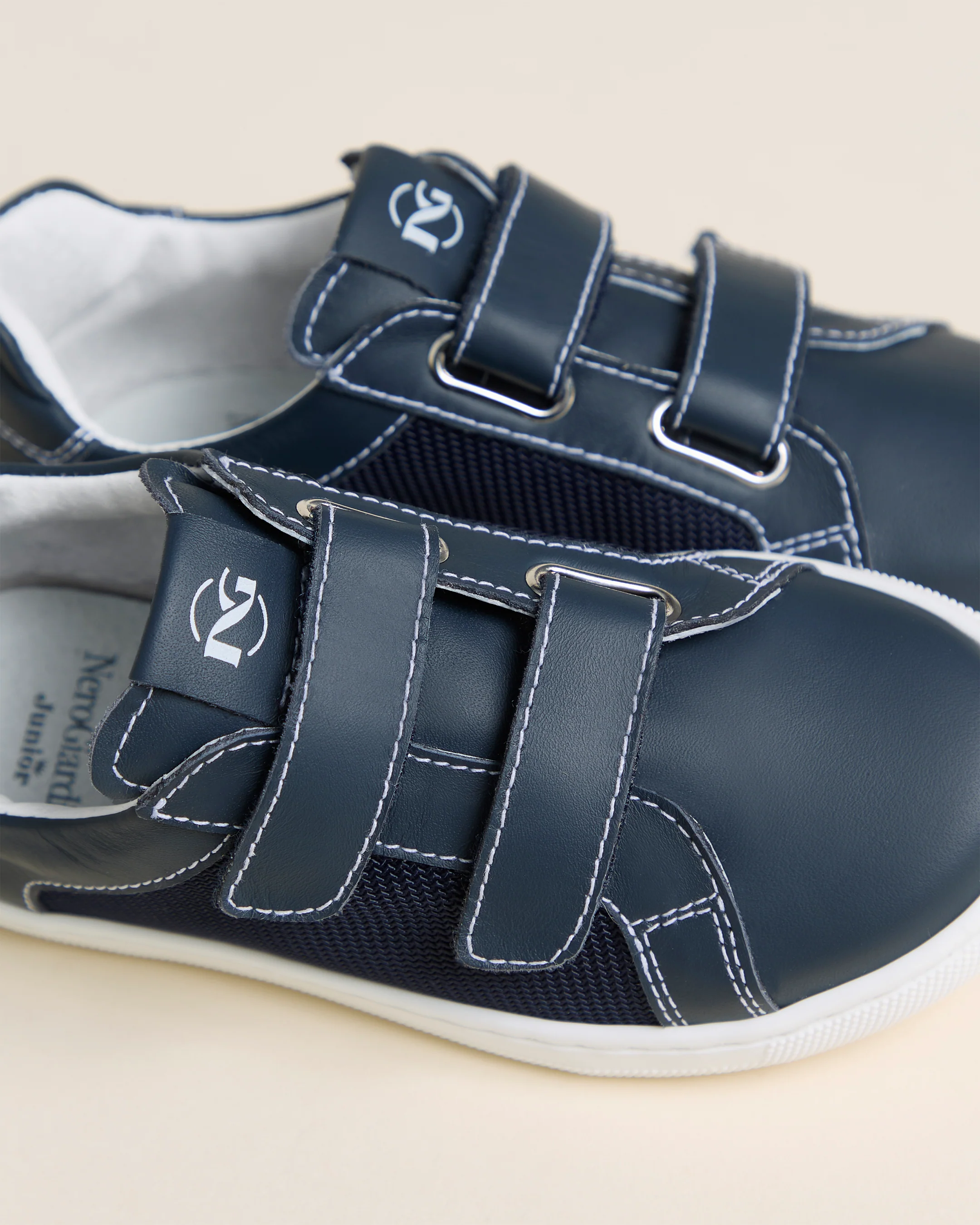 Junior Technical Fabric and Leather Sneakers for Boys - Image 4