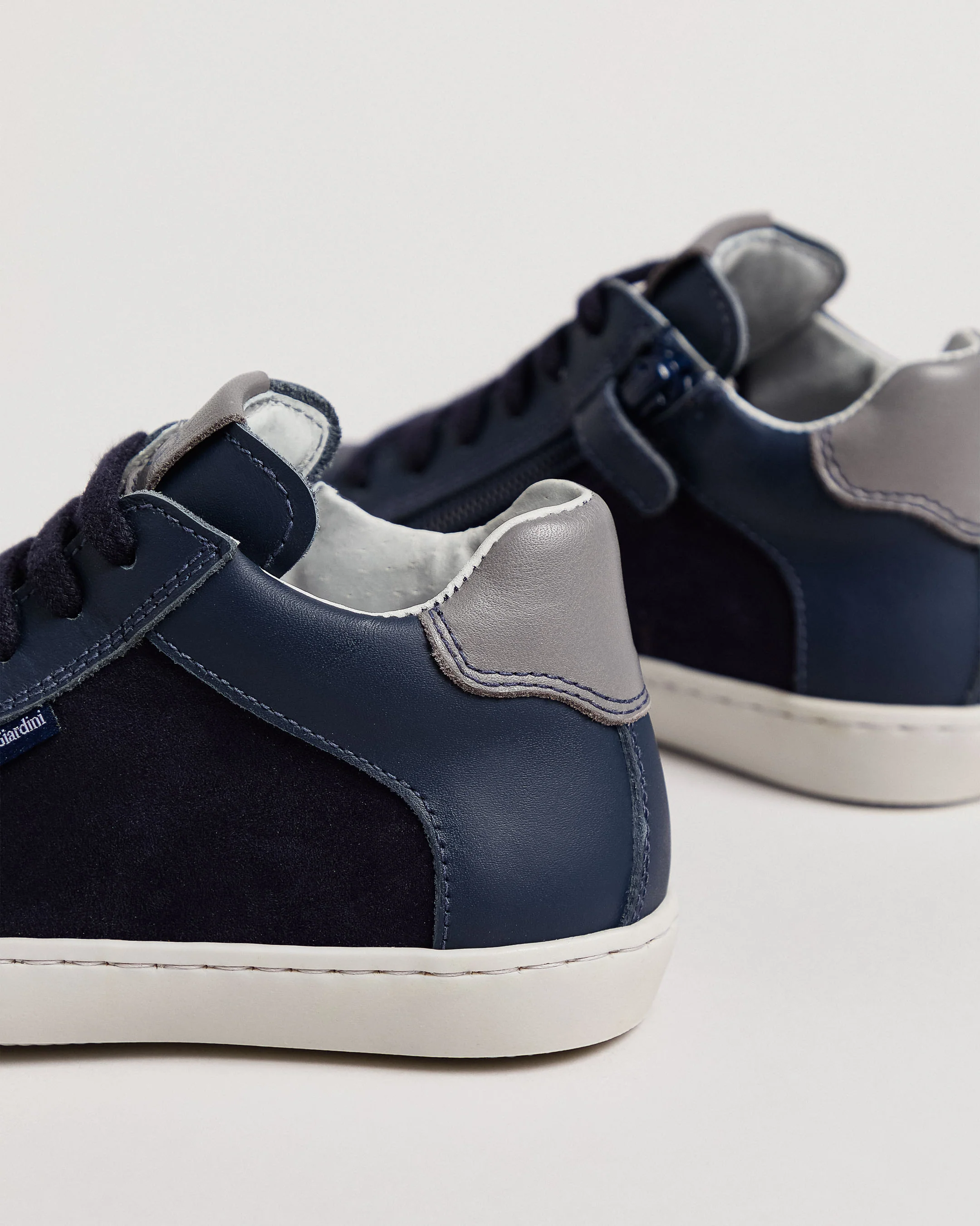 Junior Leather and Technical Fabric Sneakers for Boys - Image 3