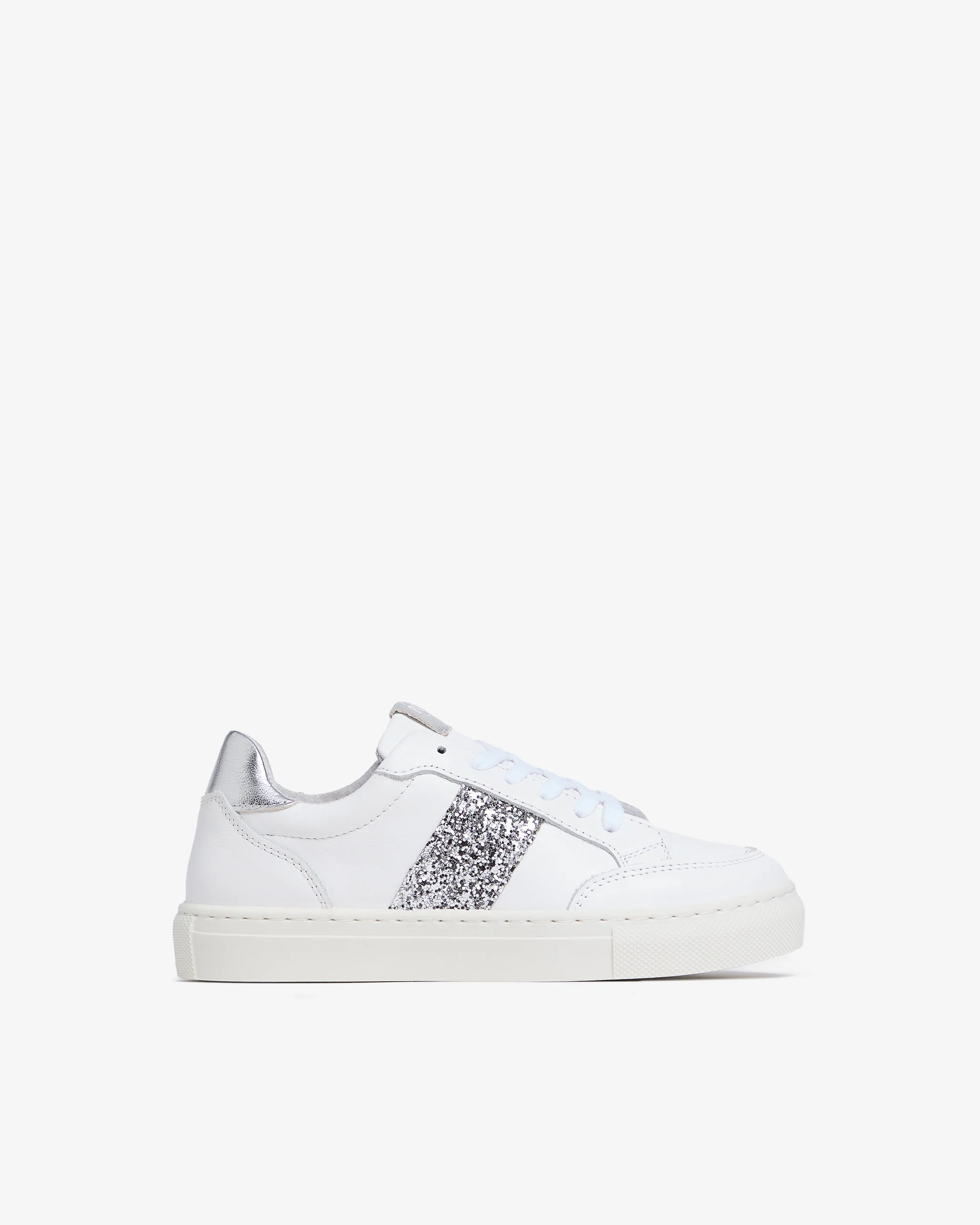 Teen Girls’ Leather and Technical Fabric Sneakers