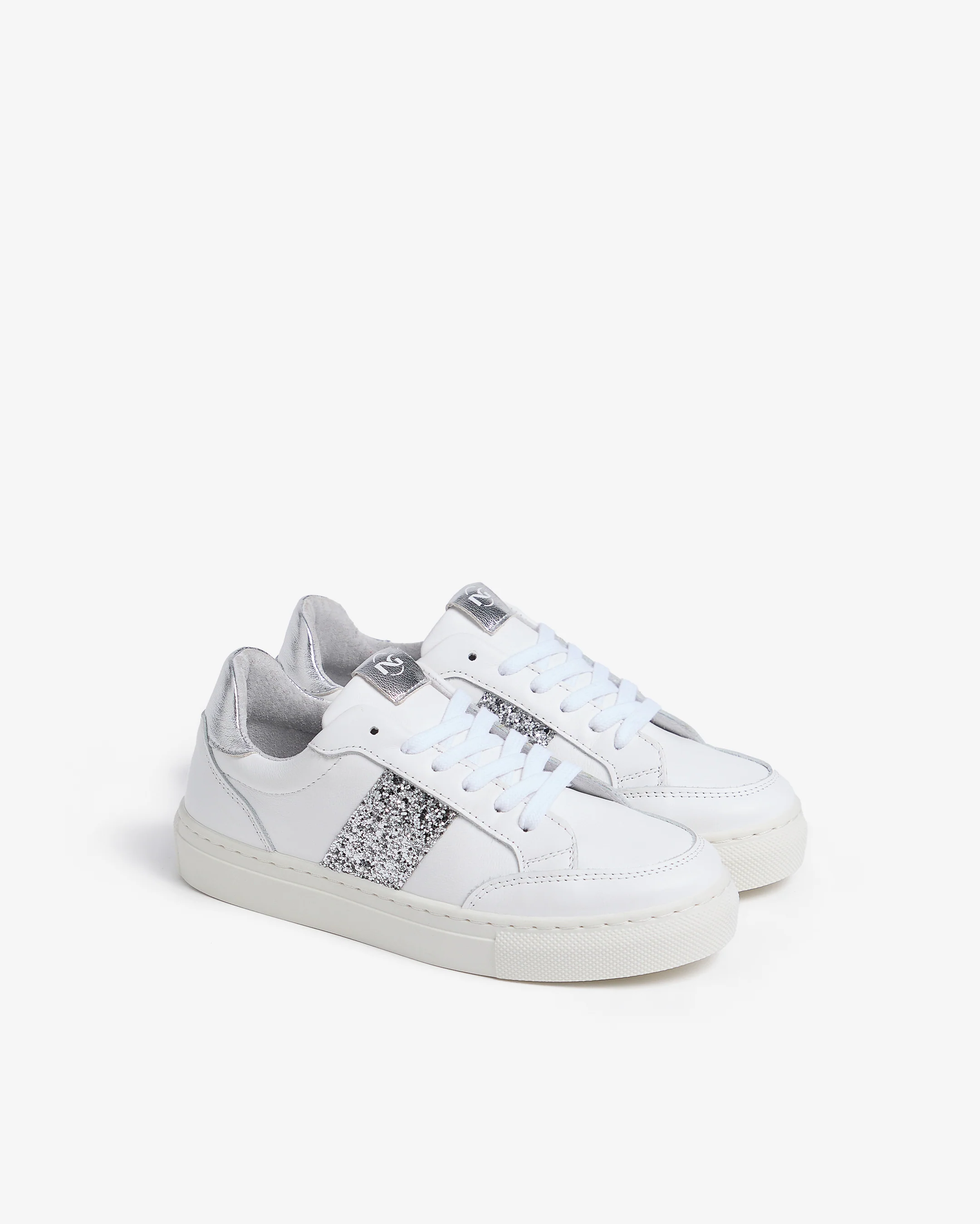 Teen Girls’ Leather and Technical Fabric Sneakers - Image 2
