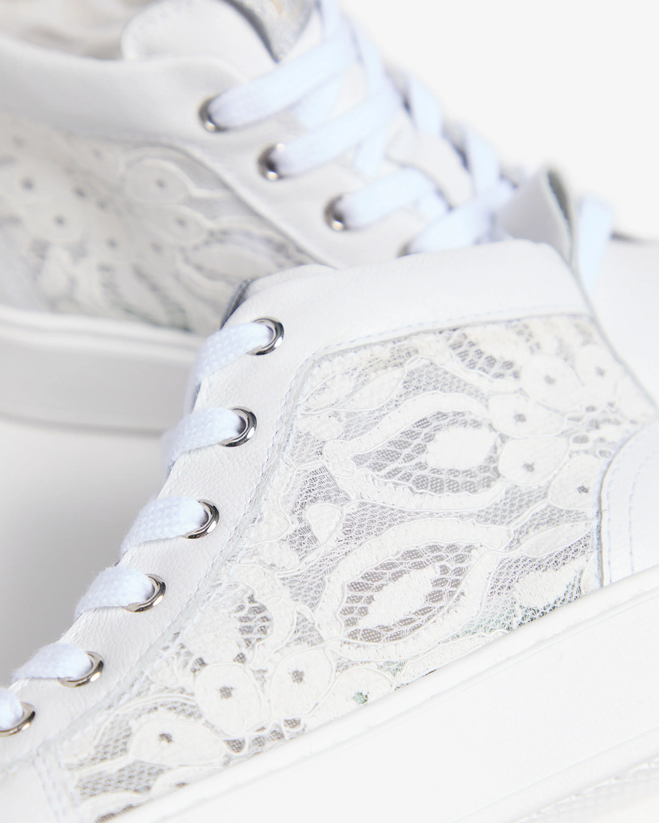 Teen Girls’ Fabric and Technical Material Sneakers - Image 4