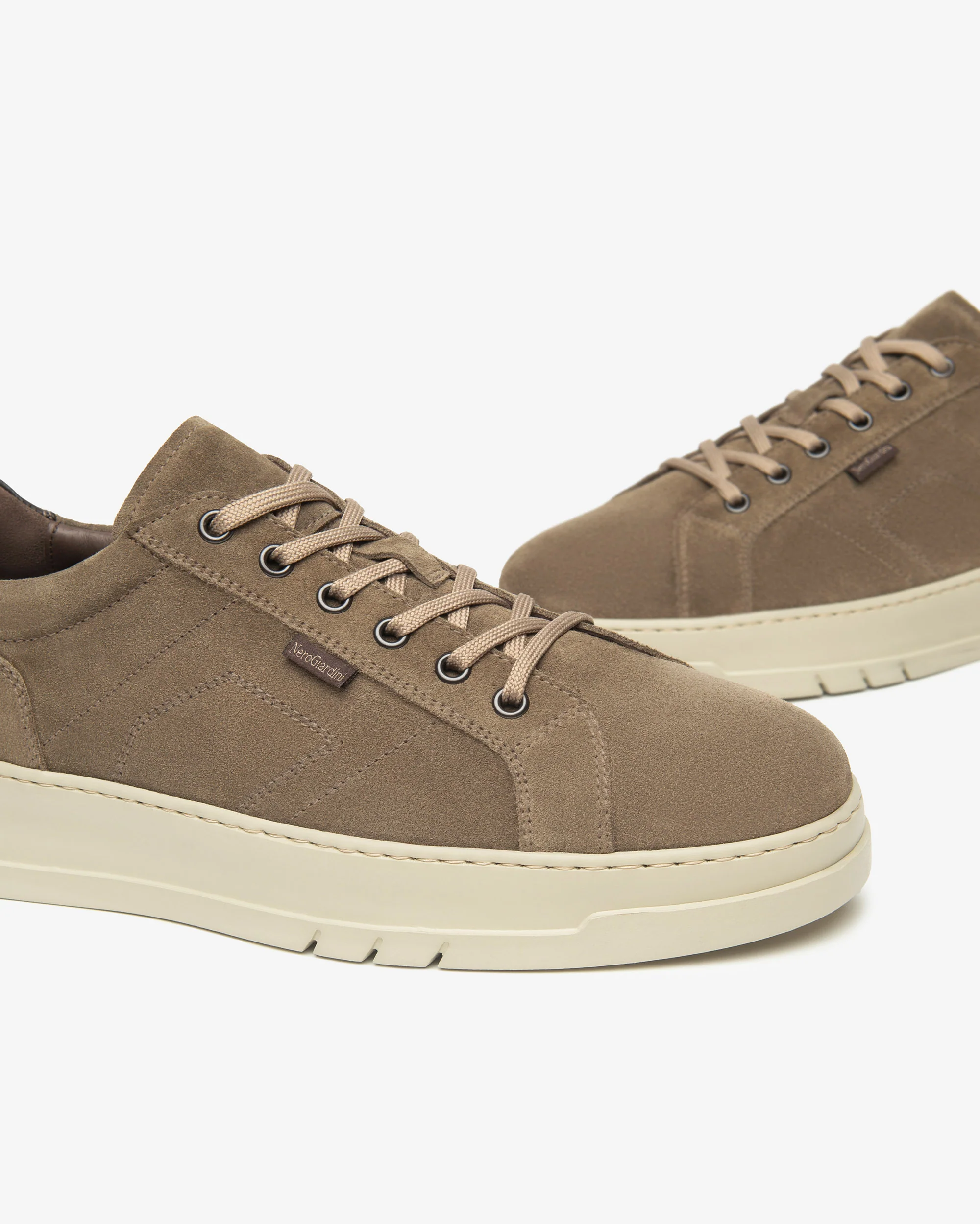 Men’s Leather and Suede Sneakers - Image 3