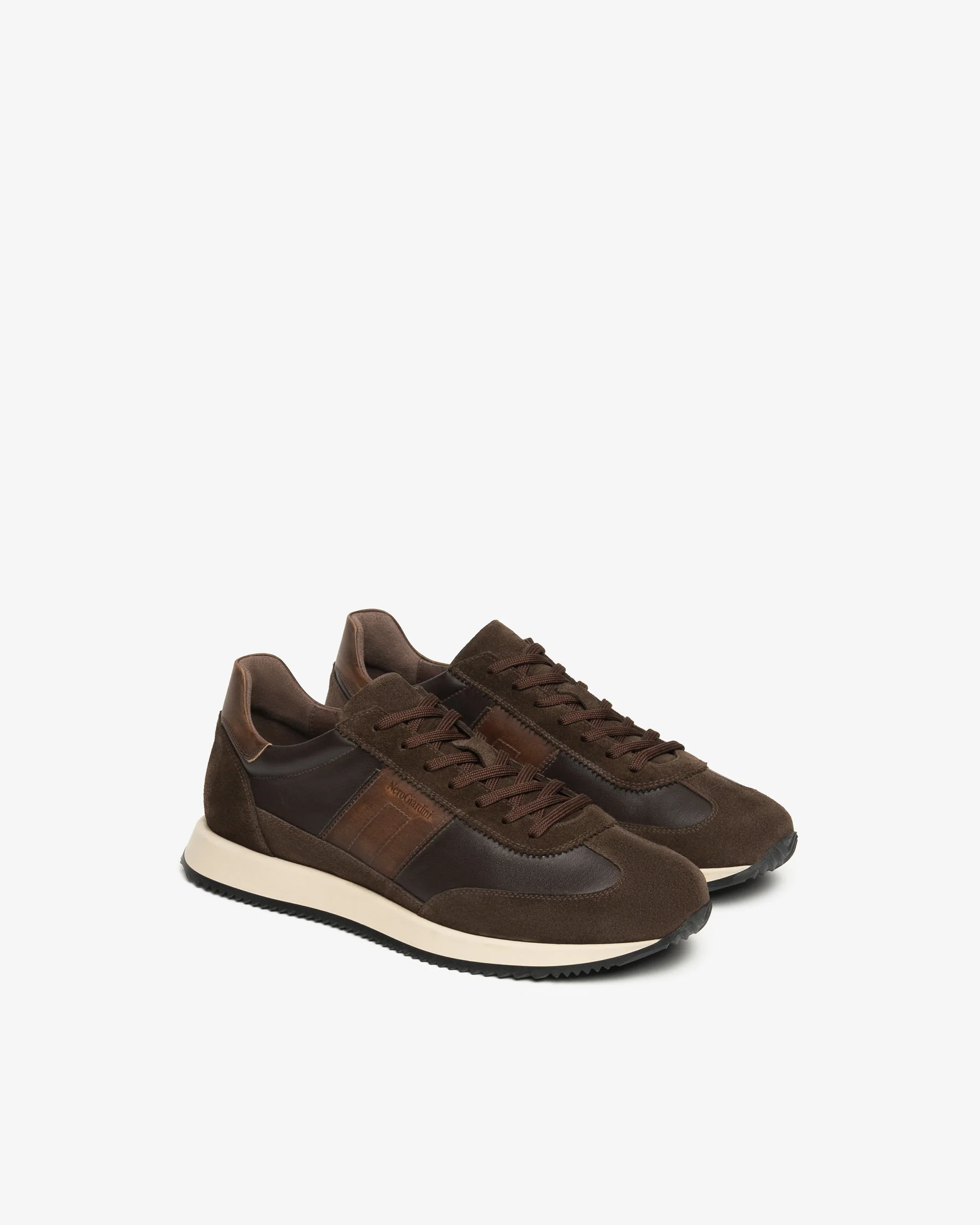 Men’s Leather and Suede Sneakers - Image 2