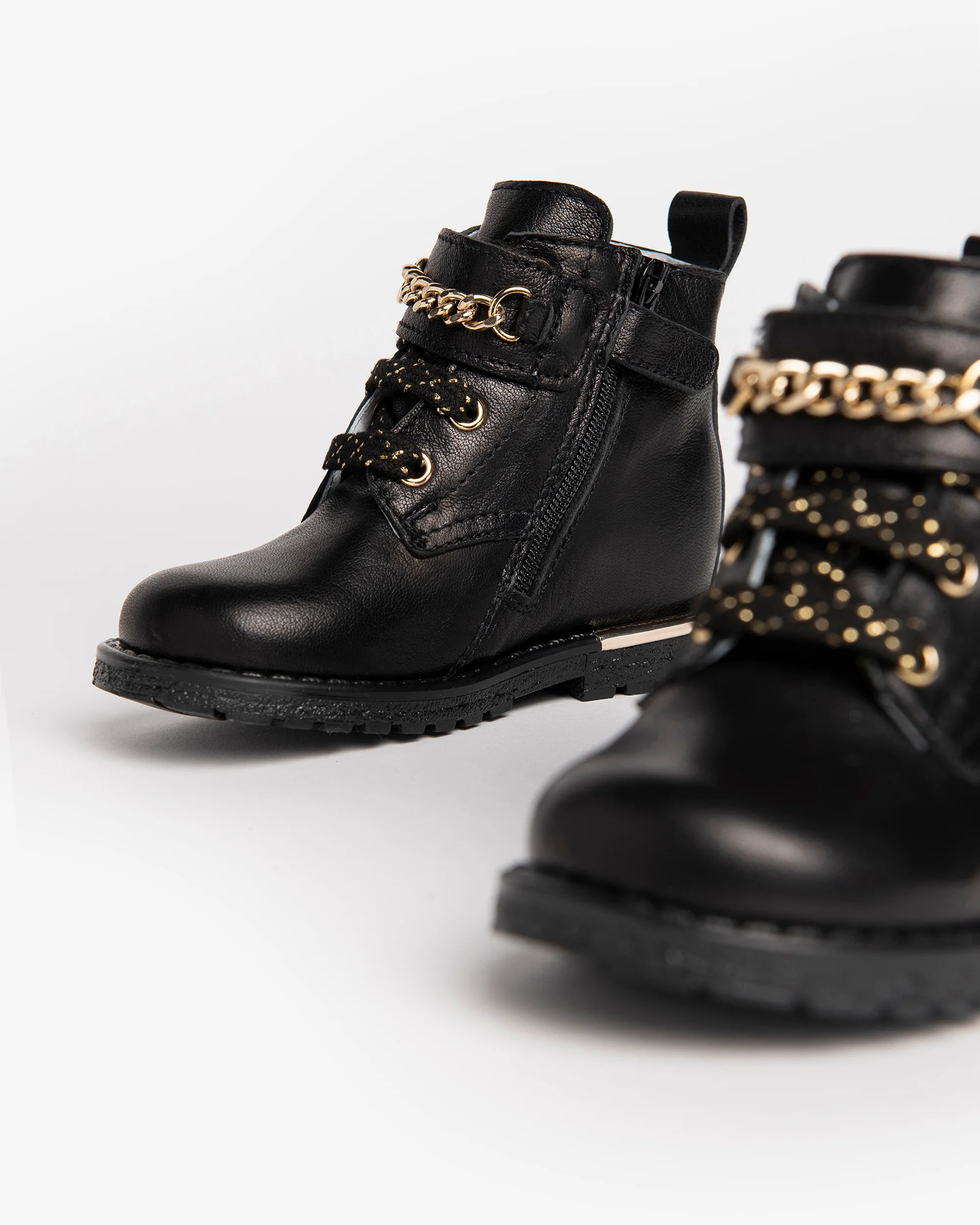 Baby Girl Leather Ankle Boots - Image 3