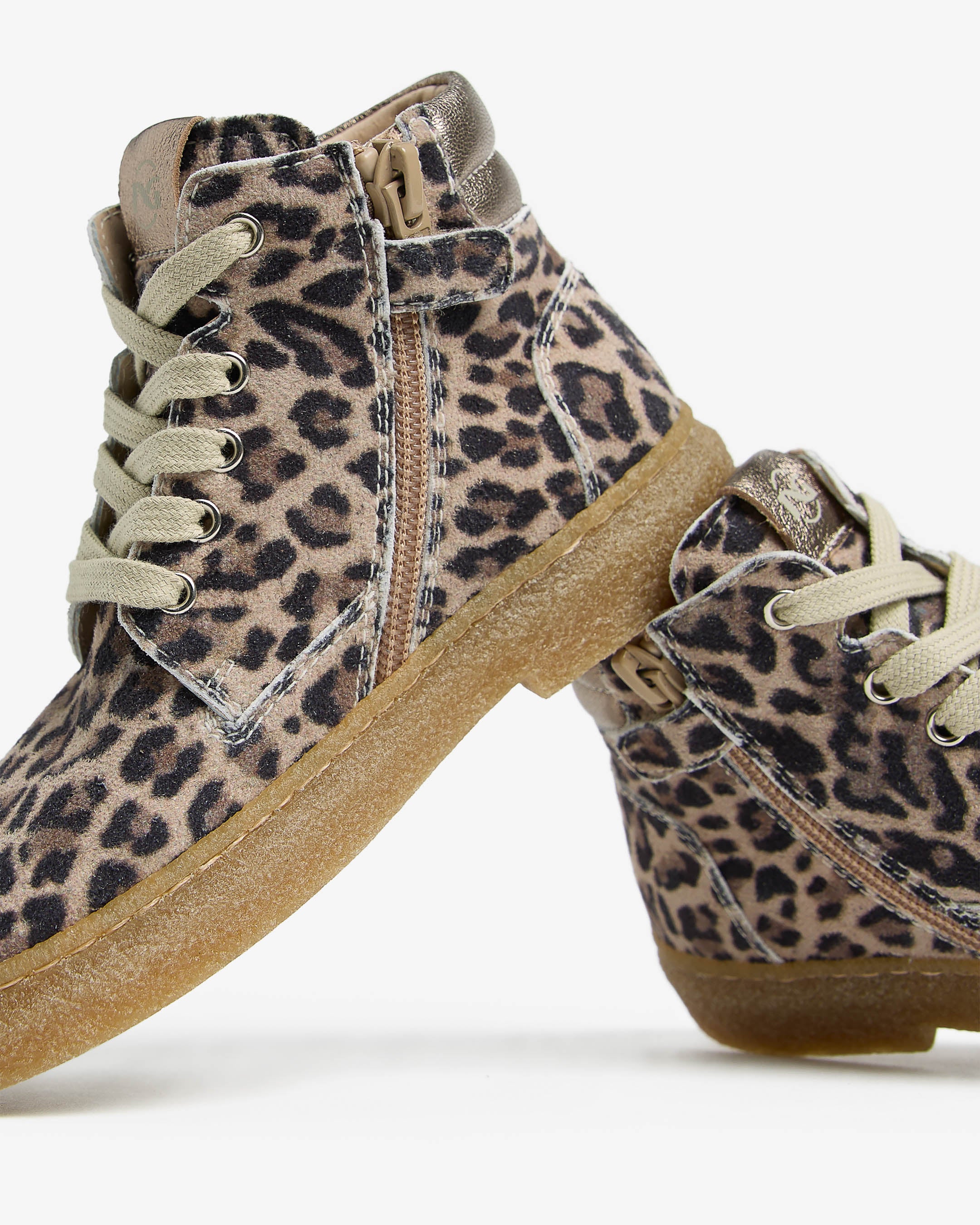 Junior Technical Fabric and Leather Ankle Boots for Girls - Image 4