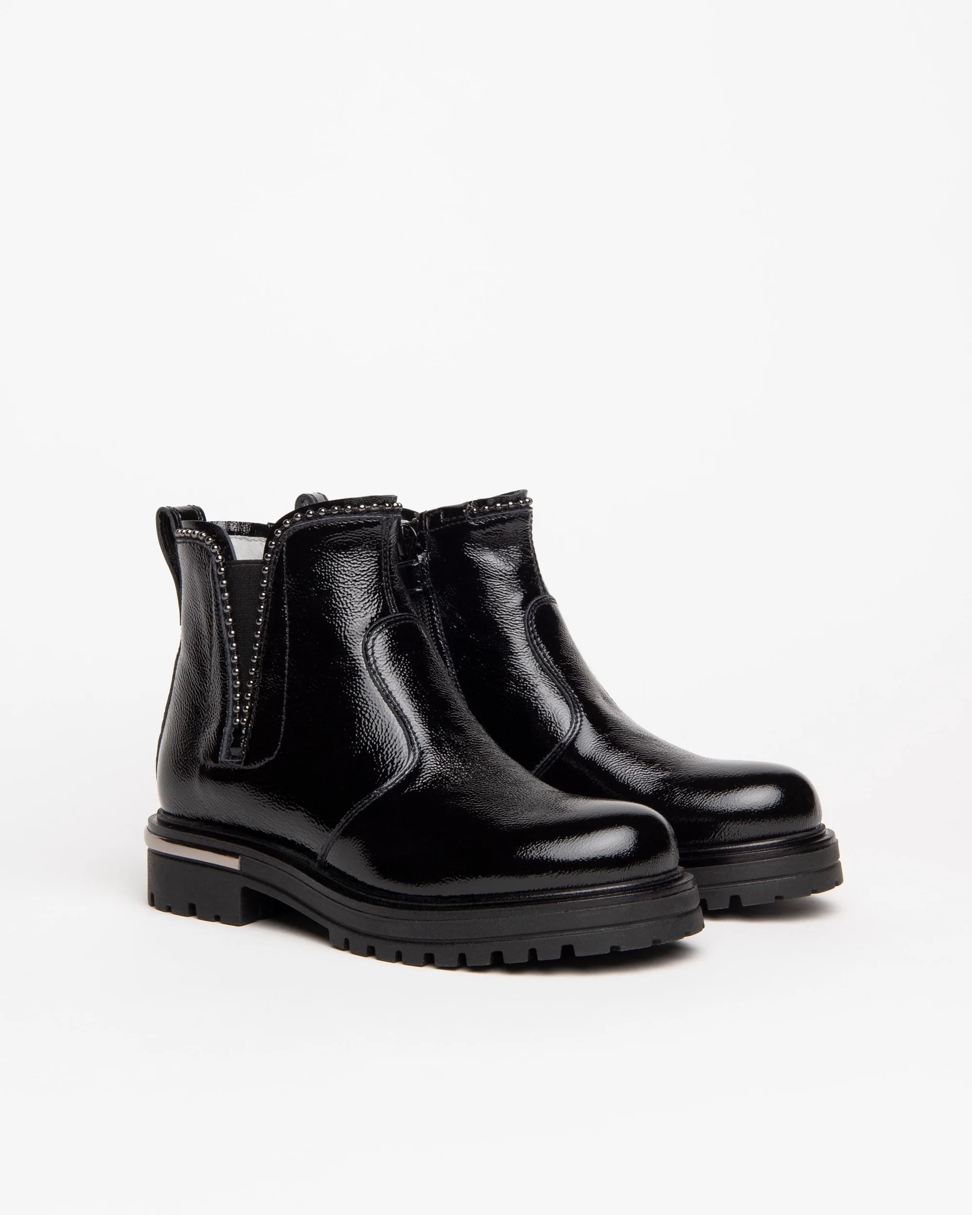 Teen Girls’ Patent Leather Ankle Boots - Image 2
